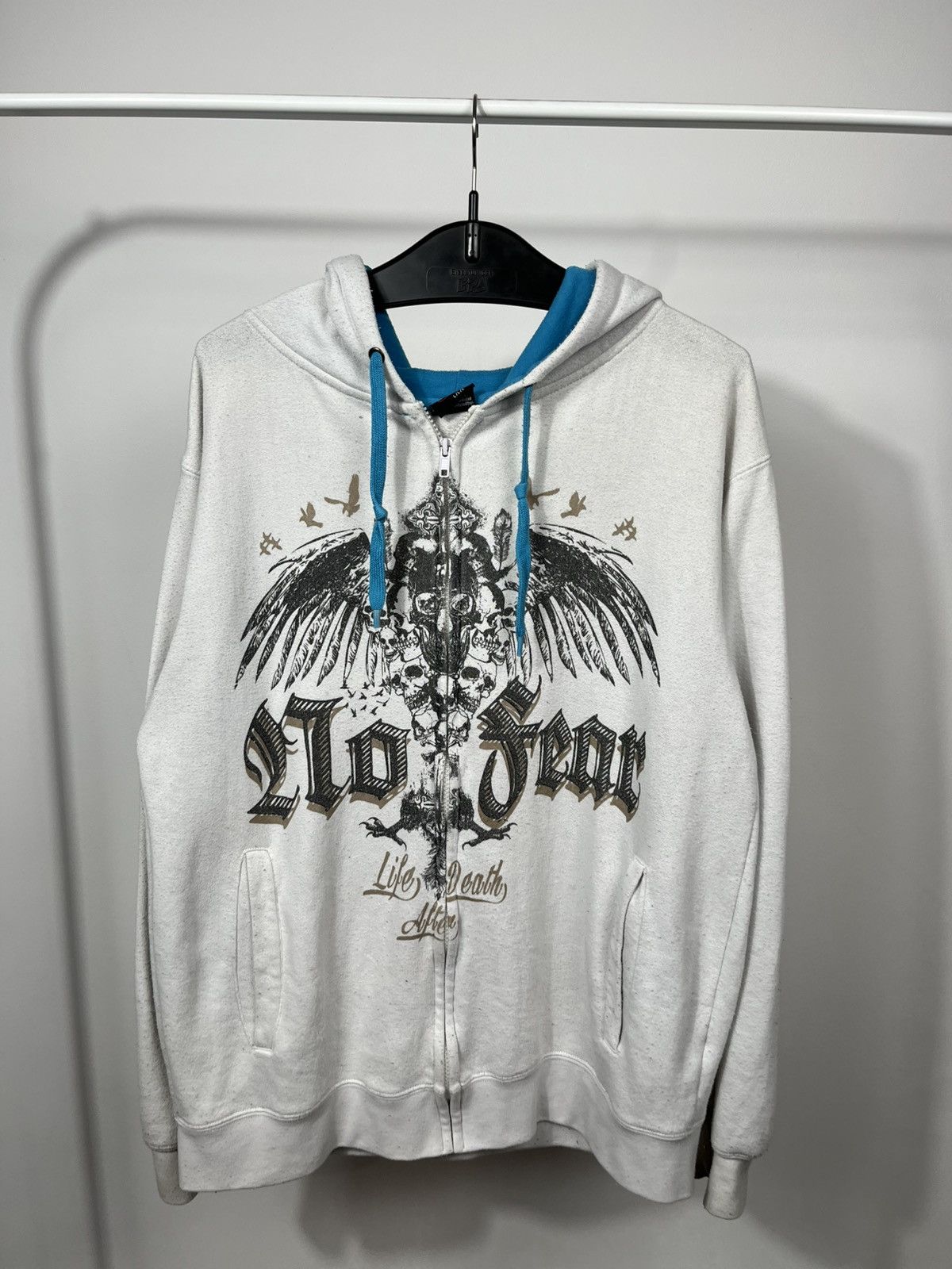 No Fear Vintage No Fear Hoodie Zip Up Graphic Skull Y2K Mens L Size US L / EU 52-54 / 3 - 2 Thumbnail