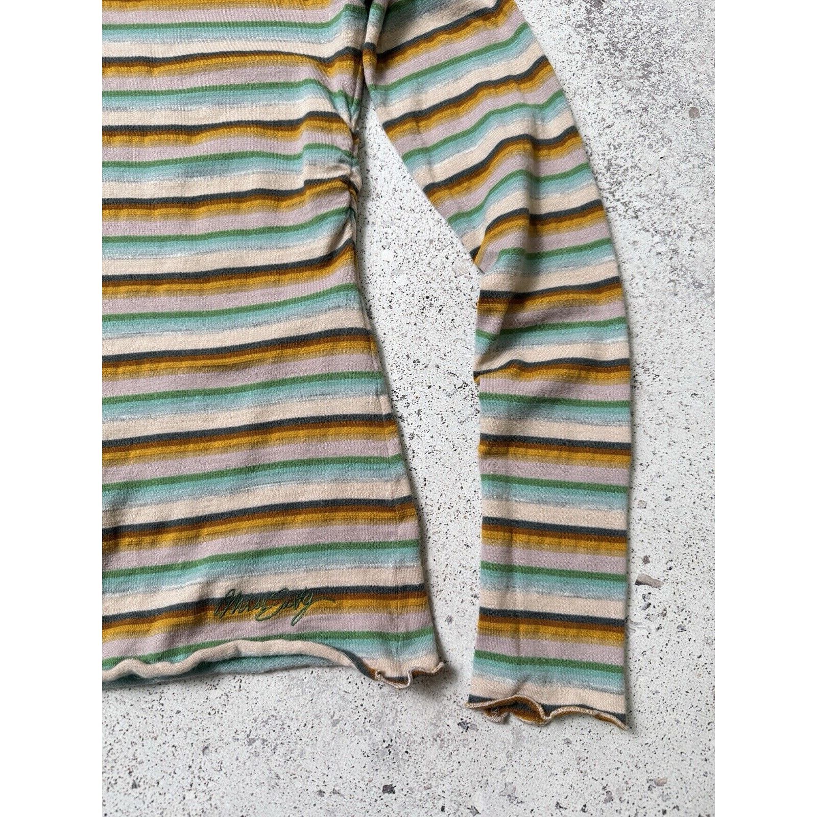 Miss Sixty Vintge Miss Sixty Turtleneck Sweater Avant Garde Striped Size L / US 10 / IT 46 - 8 Thumbnail