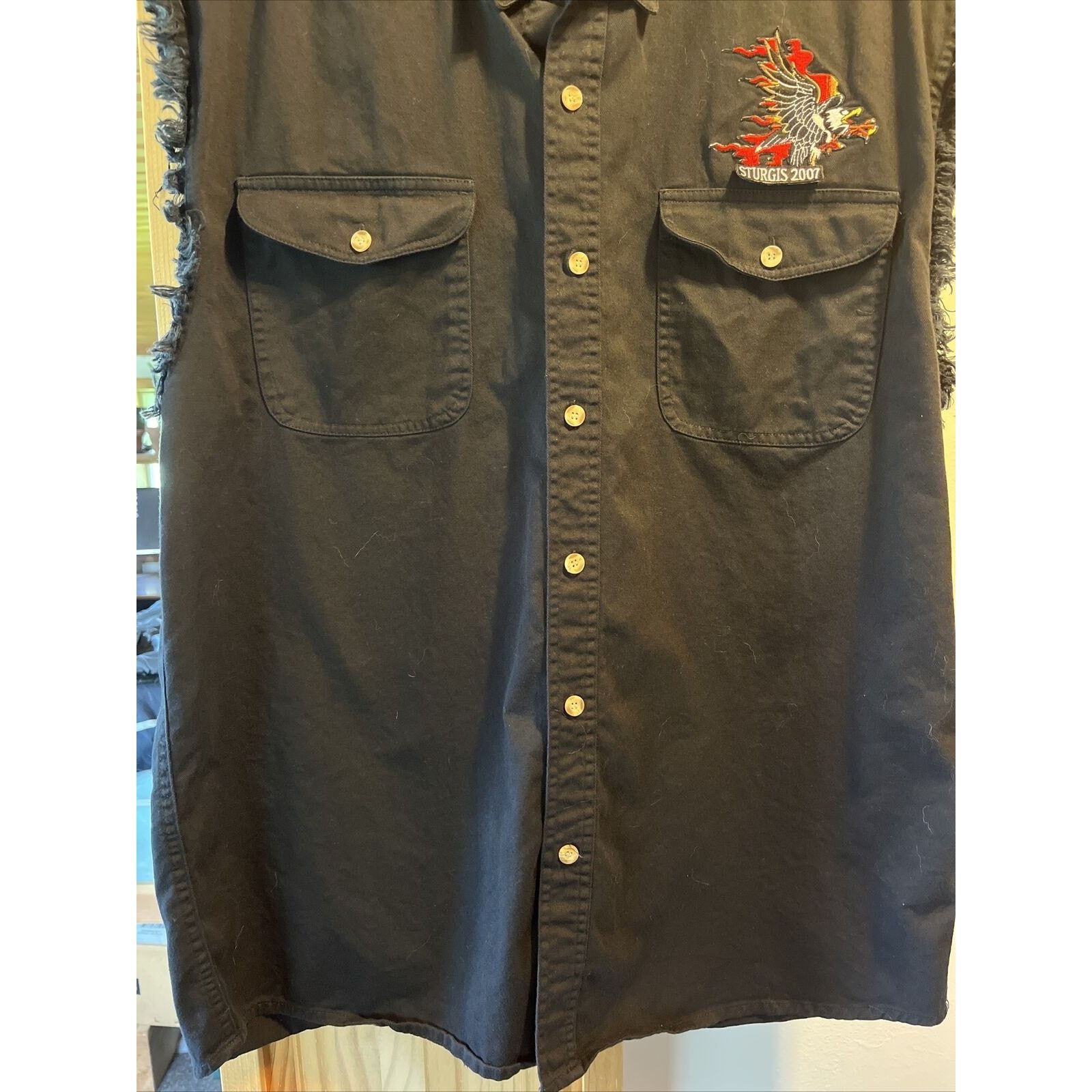 Other Sturgis Bike Week 2007 Men’s M Black Sleeveless Cotton Vest Size US M / EU 48-50 / 2 - 5 Thumbnail
