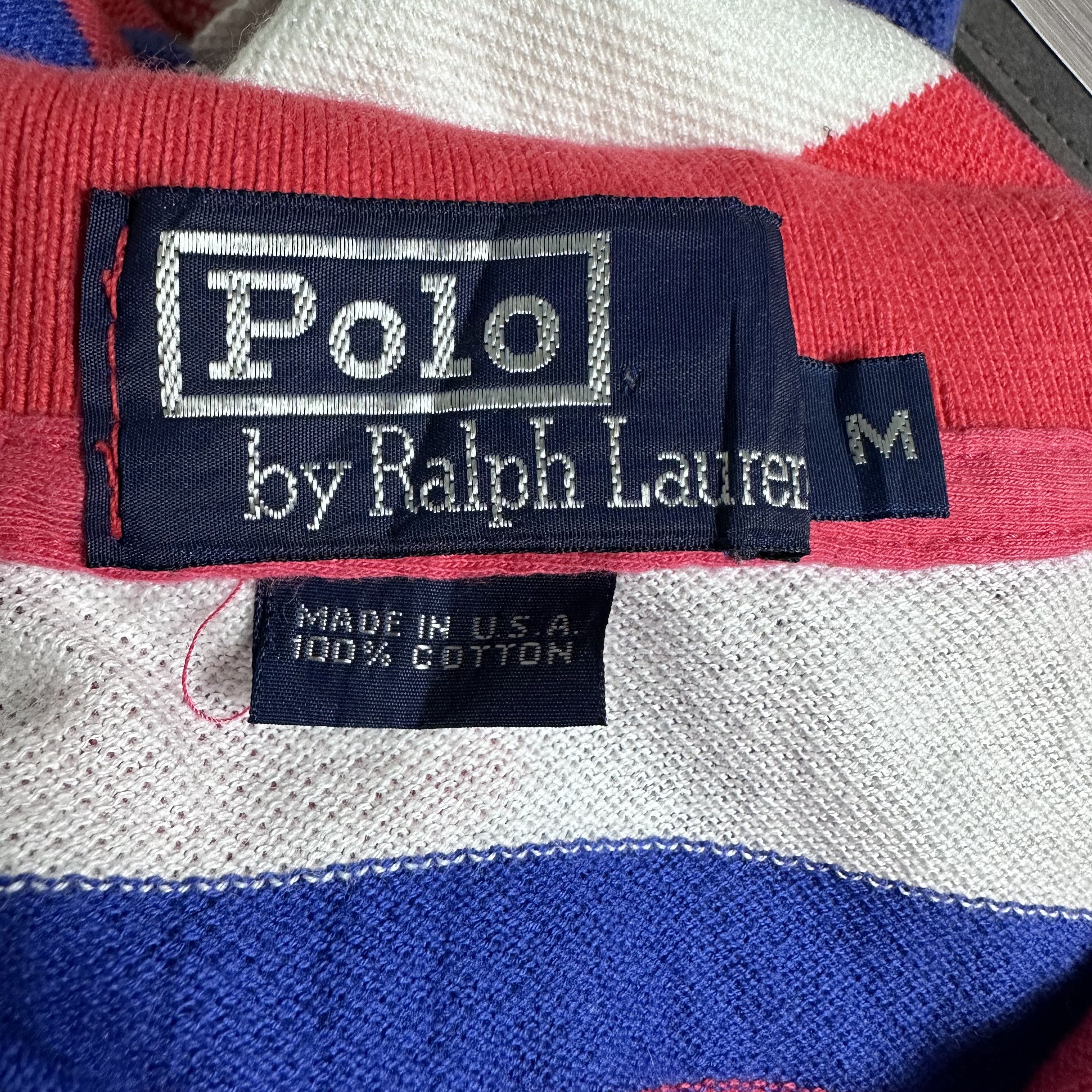 Polo Ralph Lauren 🔥RARE🔥Vintage Polo Ralph Lauren Striped Polo Shirt Size US M / EU 48-50 / 2 - 4 Thumbnail