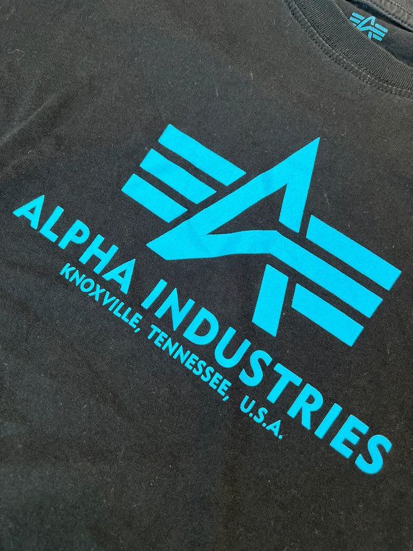 Alpha Industries Men's Black T-Shirt Alpha Industries Size US L / EU 52-54 / 3 - 3 Thumbnail