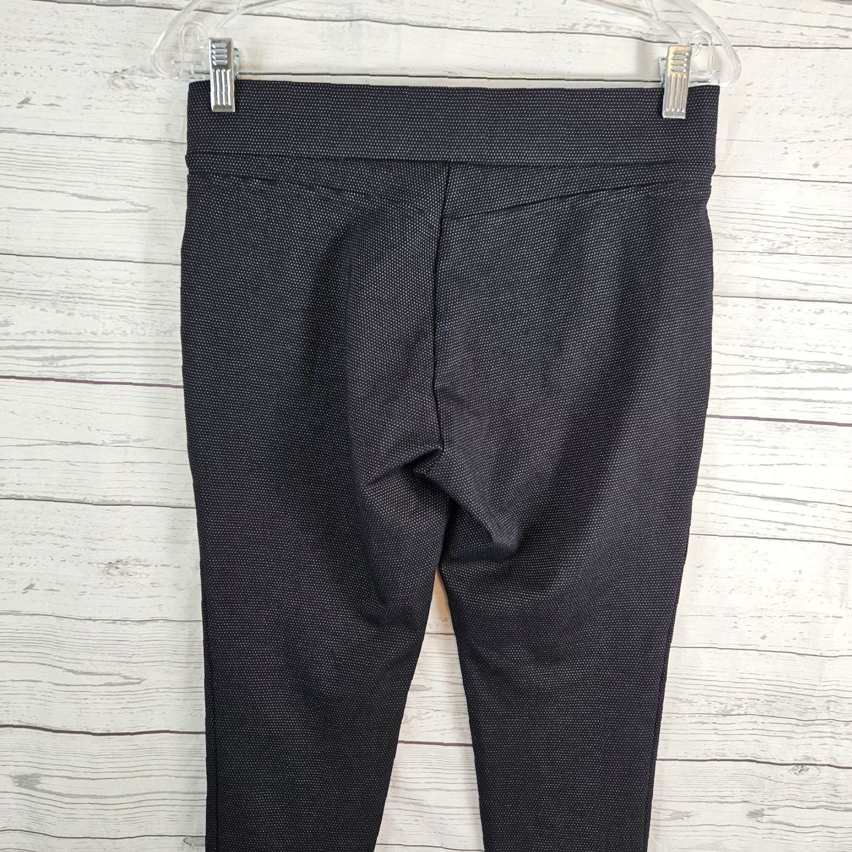 Loft LOFT Leggings Women Medium Petite Ponte Knit Black Cropped Womens Size 32" / US 10 / IT 46 - 4 Thumbnail