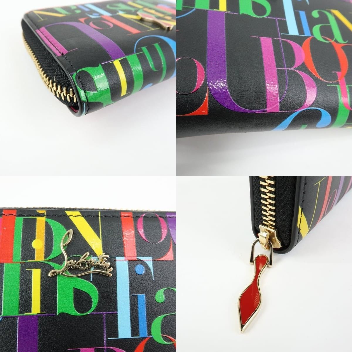 Christian Louboutin Christian Louboutin Loubinthesky Calfskin Wallet Multicolor Size ONE SIZE - 5 Thumbnail