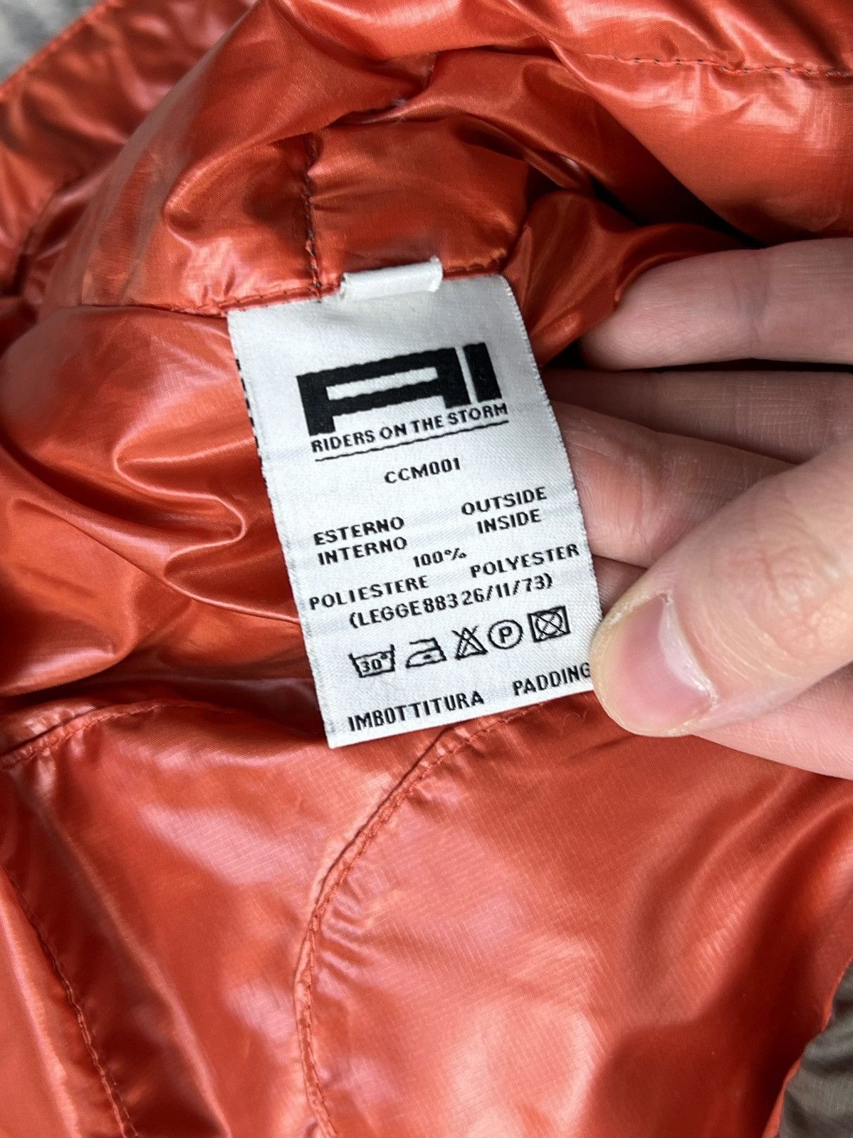 Other Ai Riders On The Storm Puffer Down Jacket with Google Size US XL / EU 56 / 4 - 7 Thumbnail