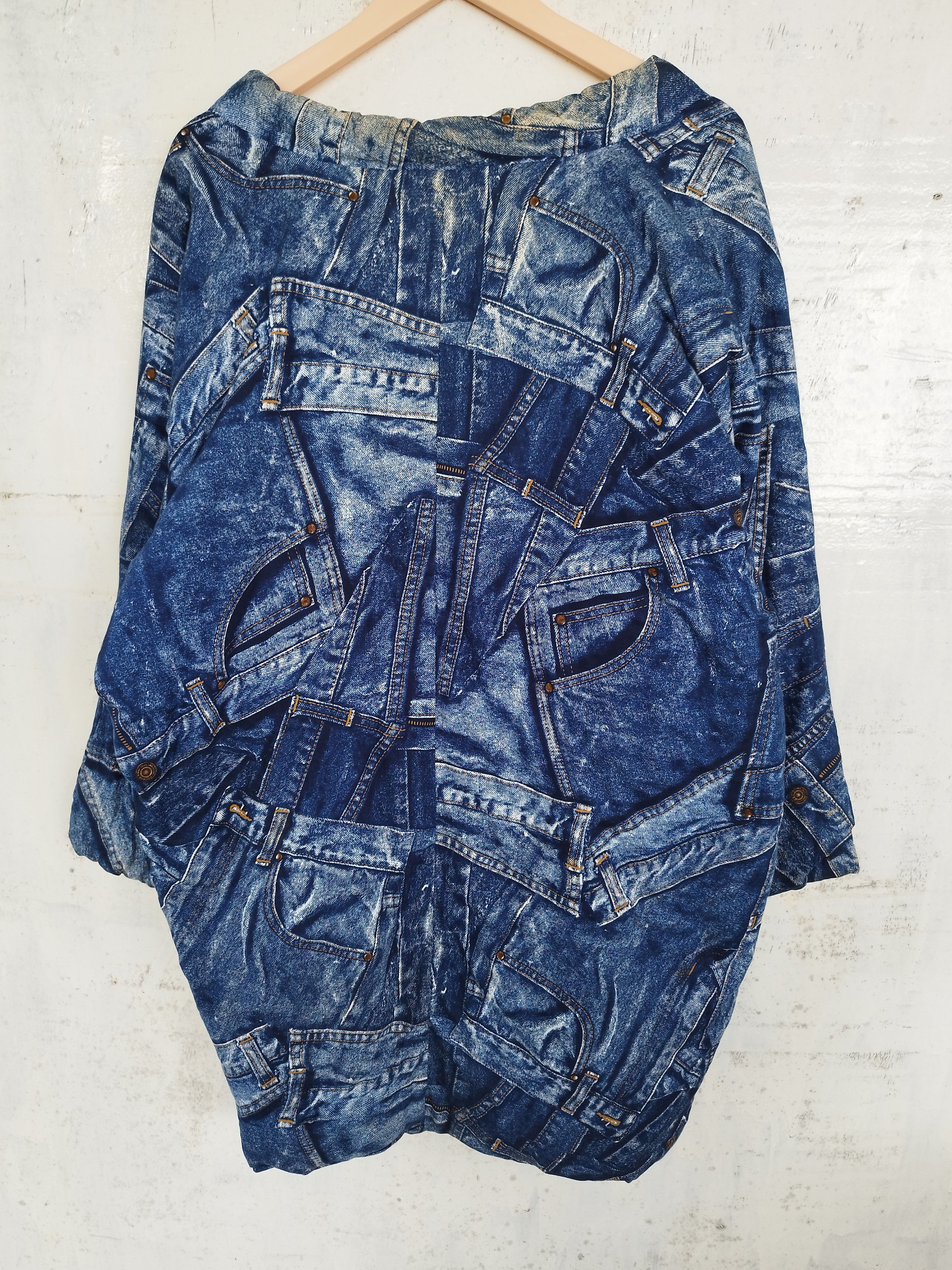 Vintage Vintage Japanese Kimono patchwork design jeans pocket Size US L / EU 52-54 / 3 - 3 Thumbnail