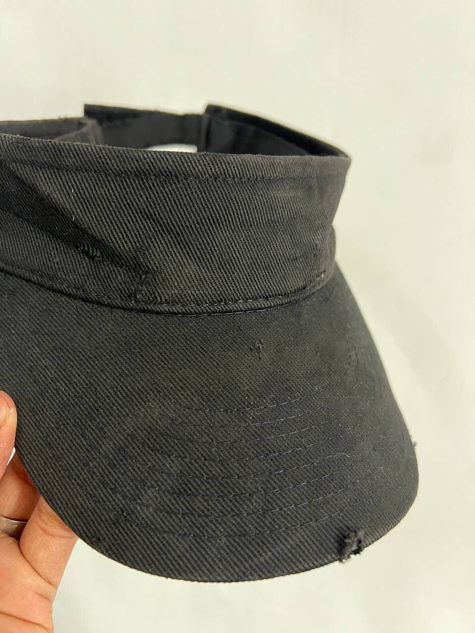 Vintage Plain Black Vintage Visor Hat Size ONE SIZE - 12 Thumbnail