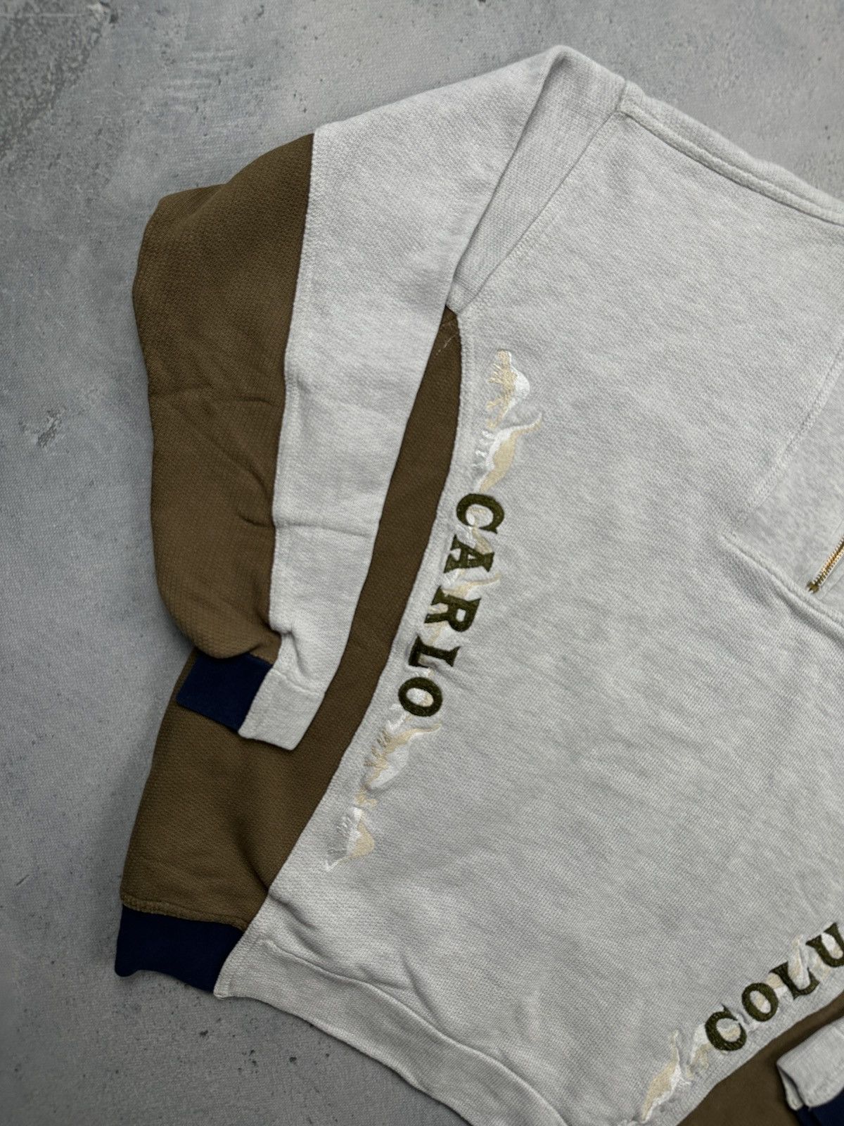 Carlo Colucci Vintage Carlo Colucci Half Zip Sweatshirt 00s 90s Rare Retro Size US XL / EU 56 / 4 - 3 Thumbnail