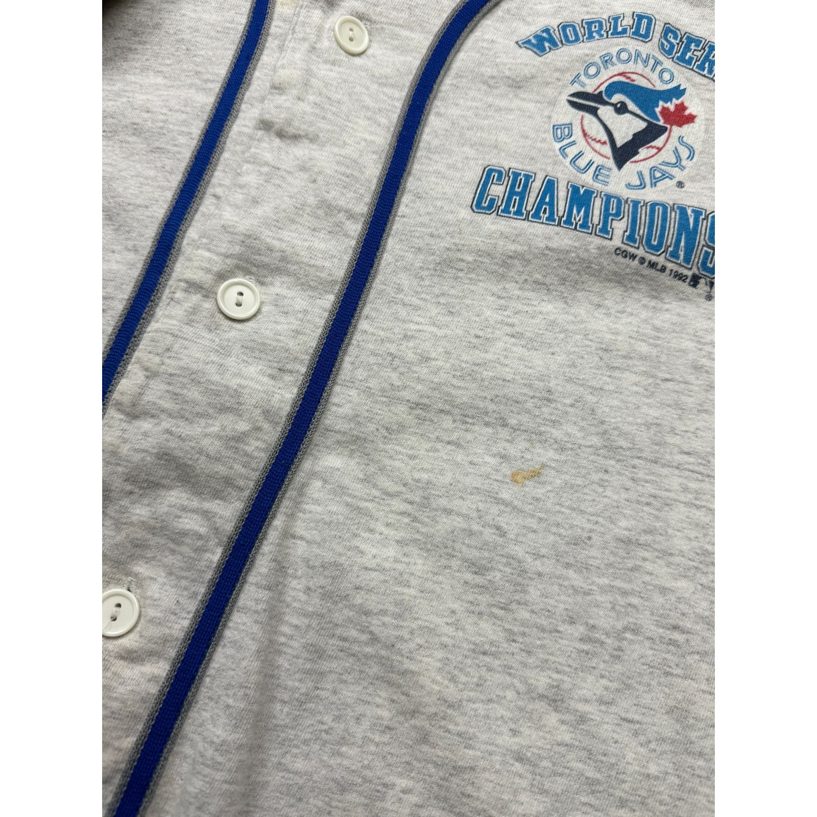Vintage Vintage 1992 Toronto Blue Jays MLB Baseball Jersey Size L Size US L / EU 52-54 / 3 - 6 Thumbnail