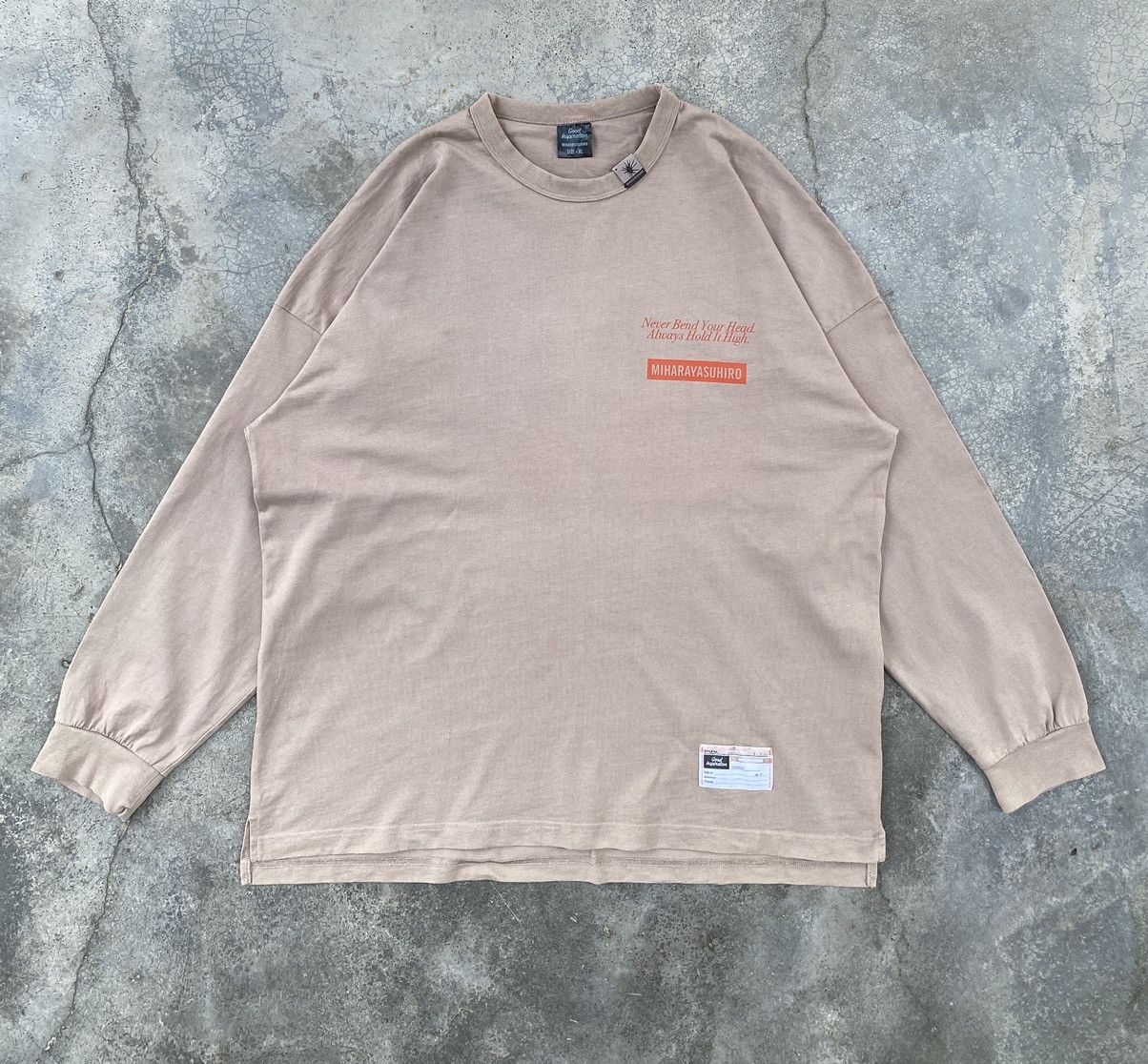 【MIHARAYASUHIRO】Box Long Sleeve Tee Maison MIHARA YASUHIRO ONLINE STORE（ミハラヤスヒロ