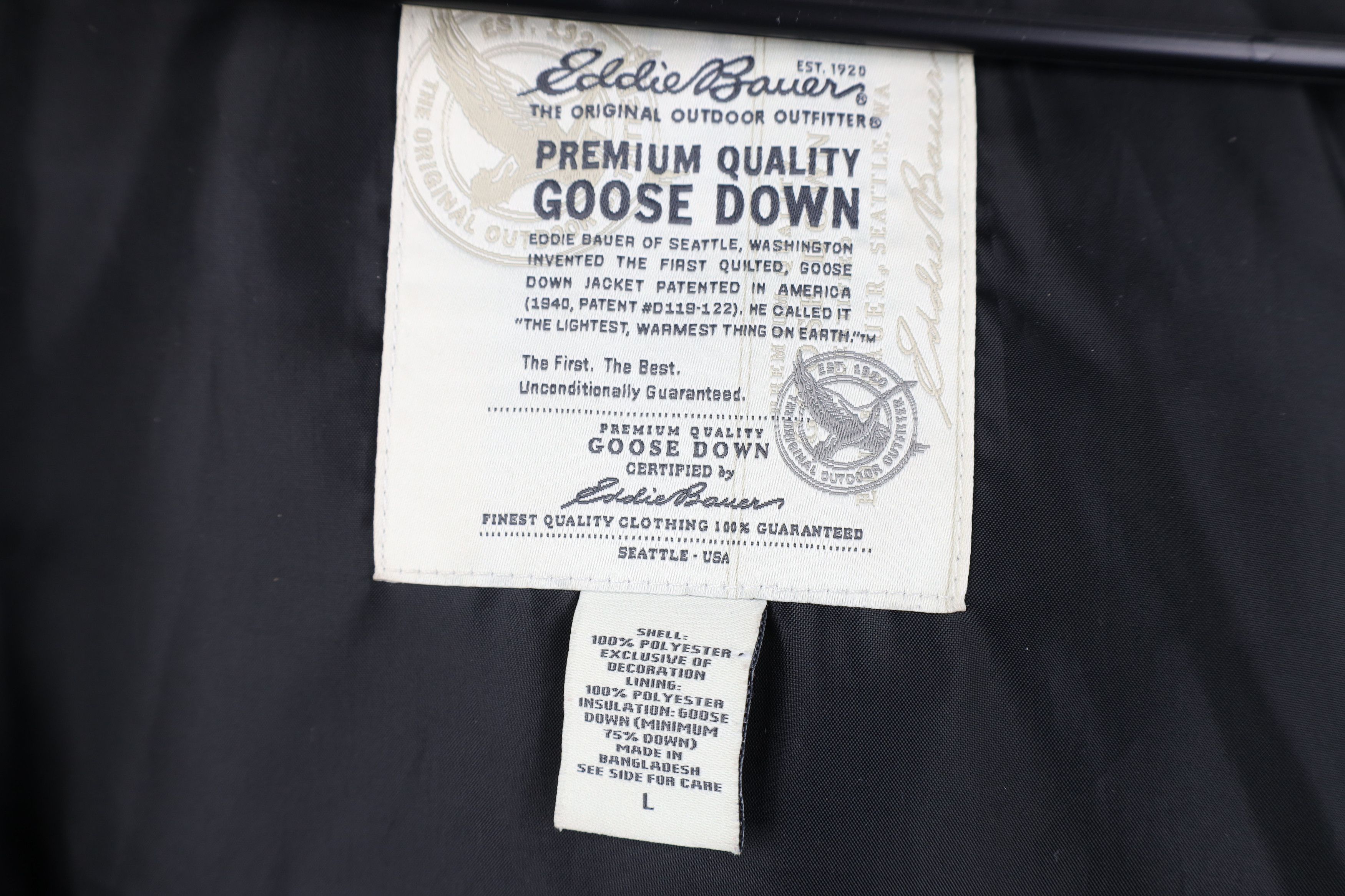 Eddie Bauer Vintage Eddie Bauer Down Fleece Puffer Vest Jacket Black Size L / US 10 / IT 46 - 7 Thumbnail