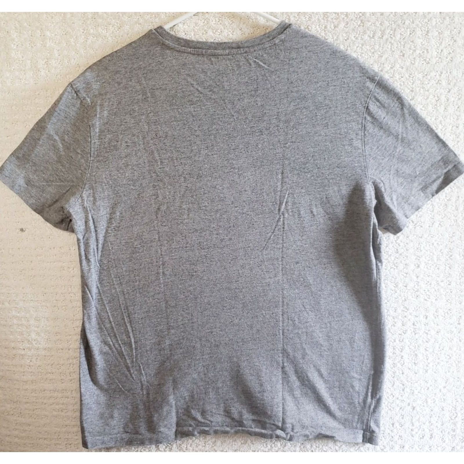 Polo Ralph Lauren Polo Ralph Lauren T-Shirt Short Sleeve Mens Medium Gray V Neck Cotton Logo Polo Player & Pony Classic All Seasons Shirt Size US M / EU 48-50 / 2 - 4 Thumbnail
