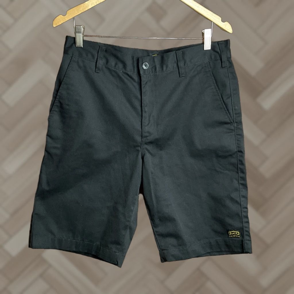 RVCA RVCA Balance Of Opposites Black Shorts Americana Fit Men's 31 Size US 31 - 1 Thumbnail