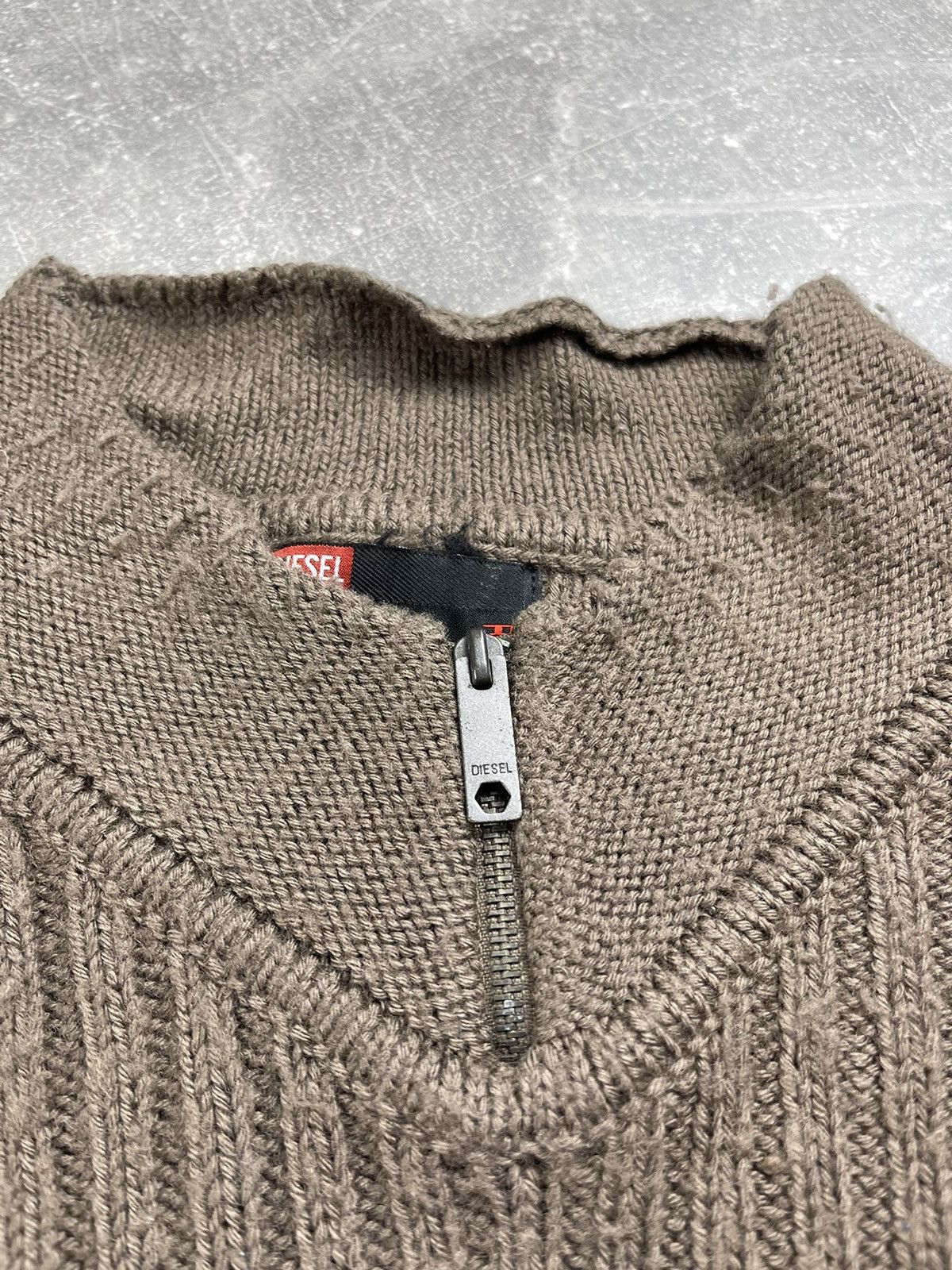 Diesel Diesel “Special Equipment 880-90 90s Ribbed Wool Zip Sweater Size US L / EU 52-54 / 3 - 8 Thumbnail