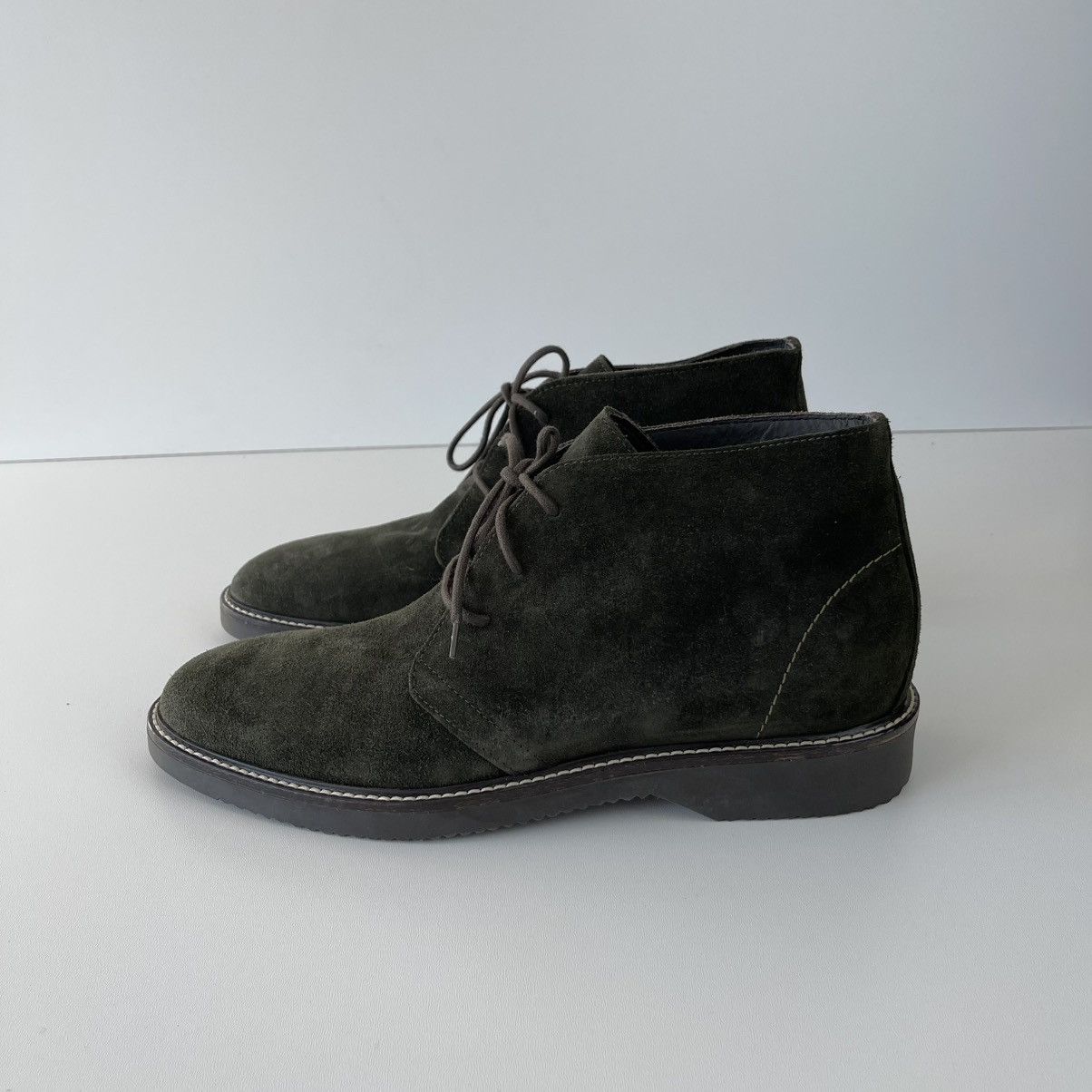 Bruno Magli Bruno Magli Sebastiano Desert Leather Boots Green MB2SEBP1 Size US 13 / EU 46 - 2 Thumbnail