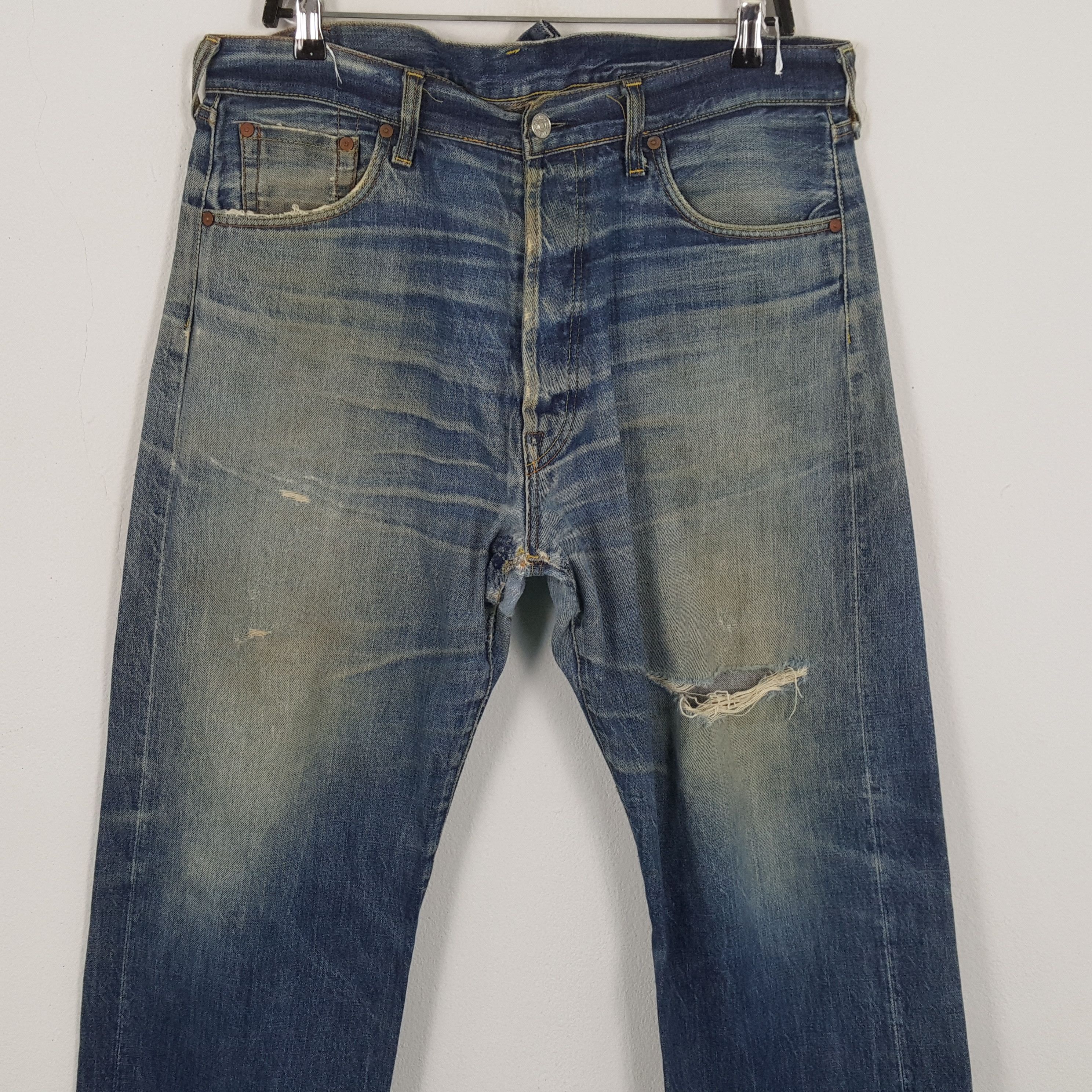 Japanese Brand × Vintage EVISU Japanese Brand Fashion Style Custom Daicock Jeans Size US 35 - 5 Thumbnail