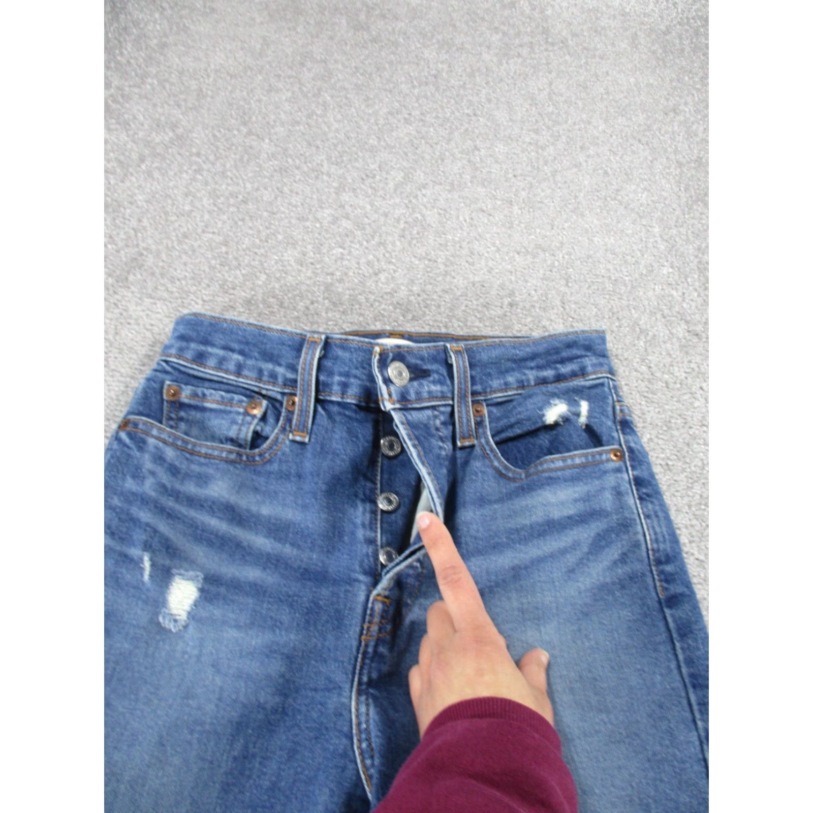 Levi's Levi's Wedgie Skinny Jeans Womens 26 High Rise Blue Medium Wash Denim Size 26" / US 2 / IT 38 - 3 Thumbnail