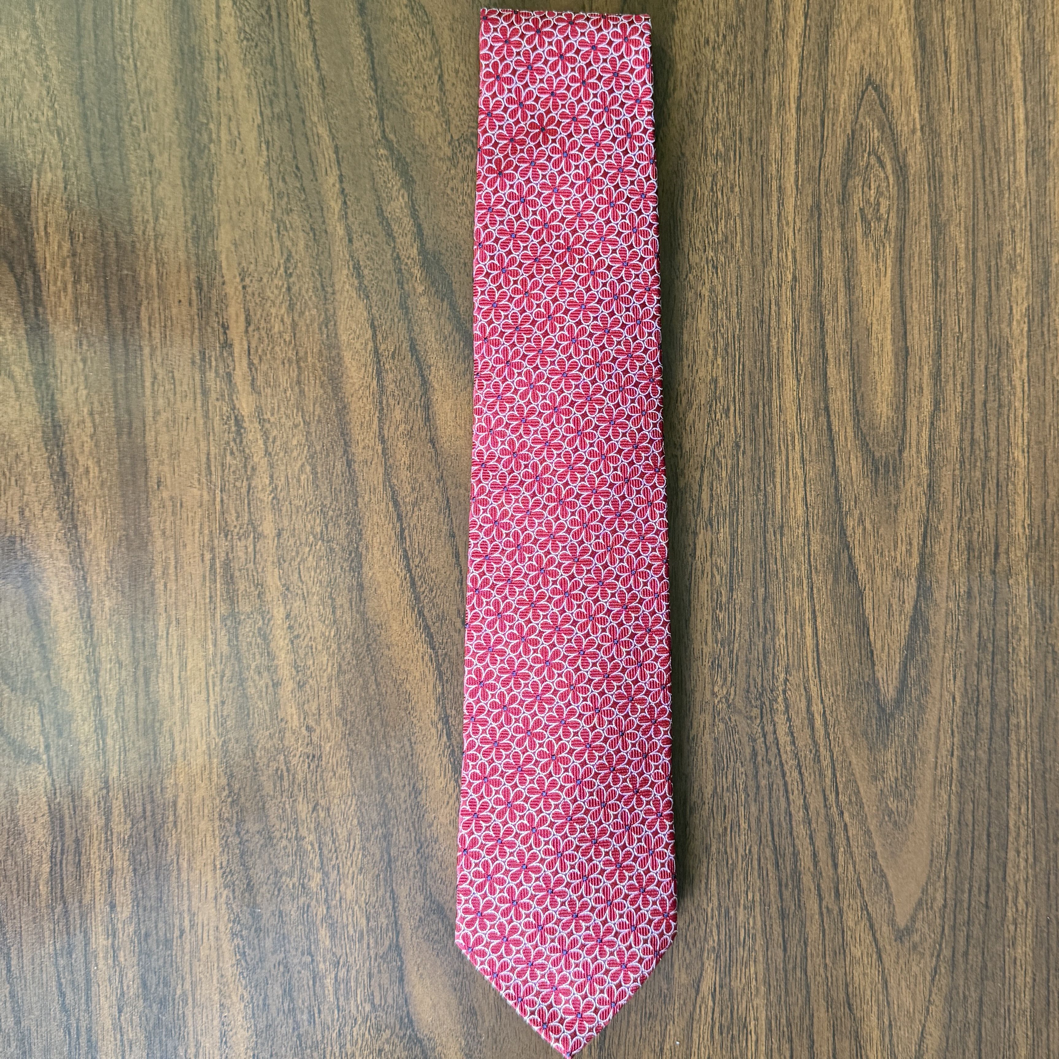 Brooks Brothers Brooks Brothers Floral Silk Tie Red 3.25" Made in USA Size ONE SIZE - 1 Thumbnail