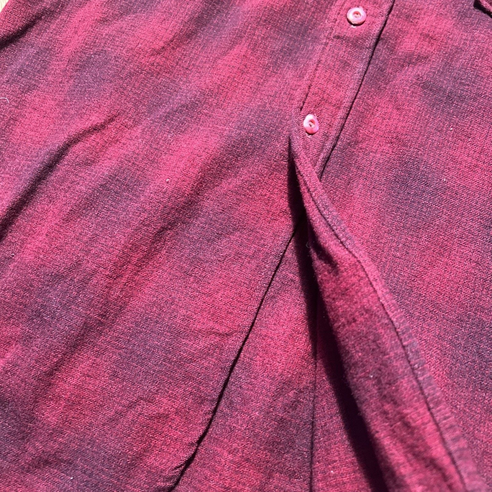Pendleton Vintage 1920s Pendleton Shadow Plaid Wool Flannel Shirt Size US L / EU 52-54 / 3 - 9 Thumbnail