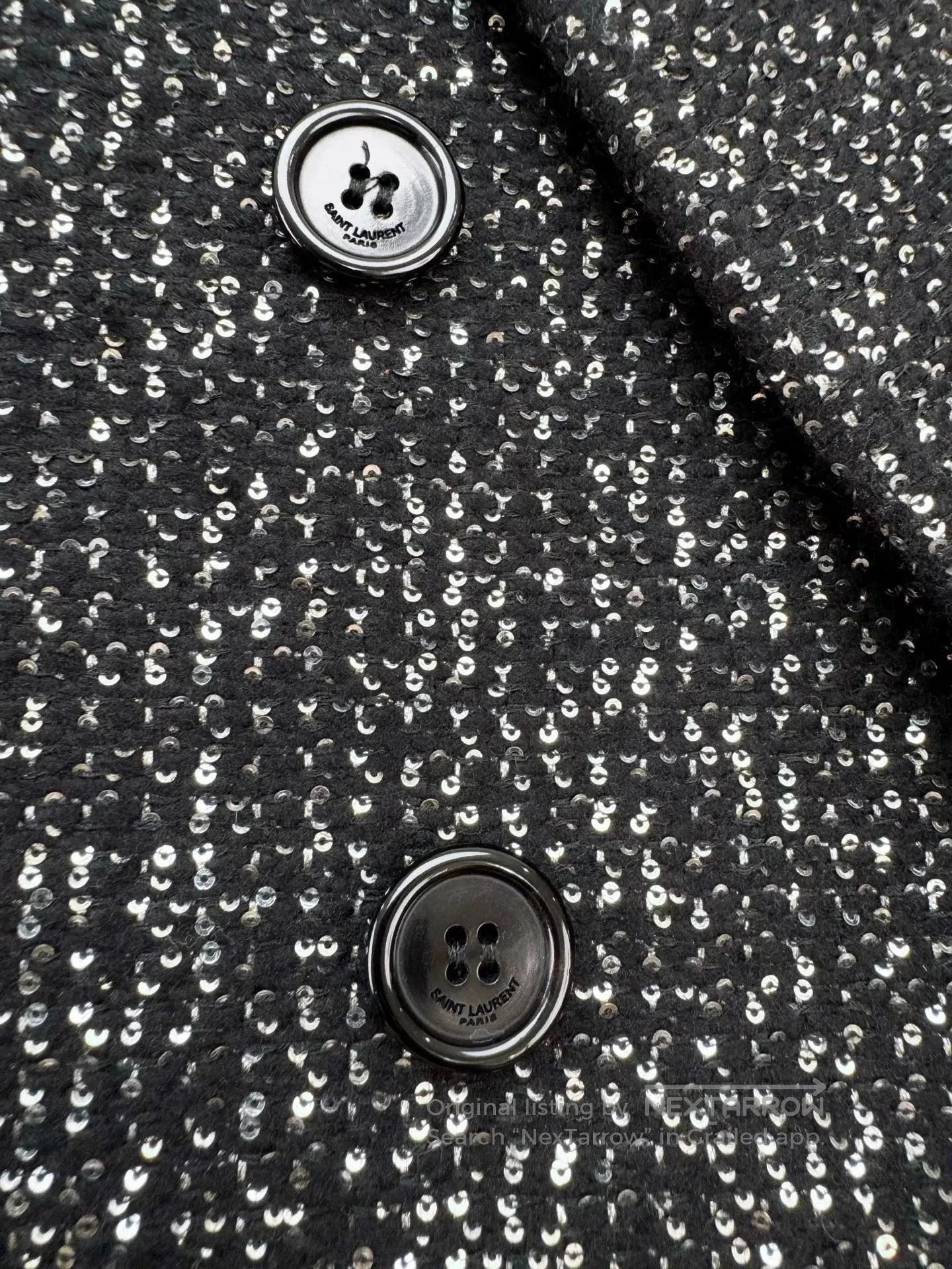 Saint Laurent Paris Saint Laurent SLP Sequined Blazer. Size S / US 4 / IT 40 - 6 Thumbnail