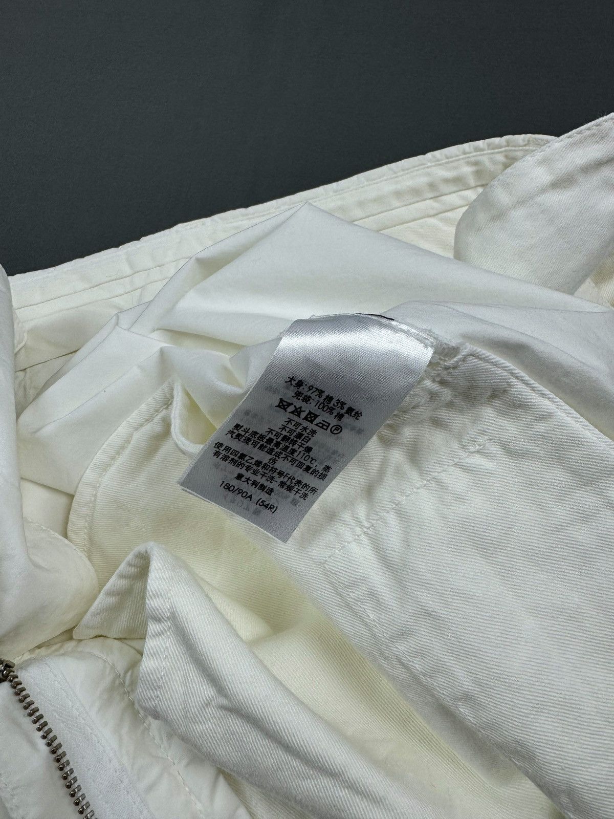 Alfred Dunhill Dunhill London Light White Summer Chino Pants Size US 35 - 11 Thumbnail