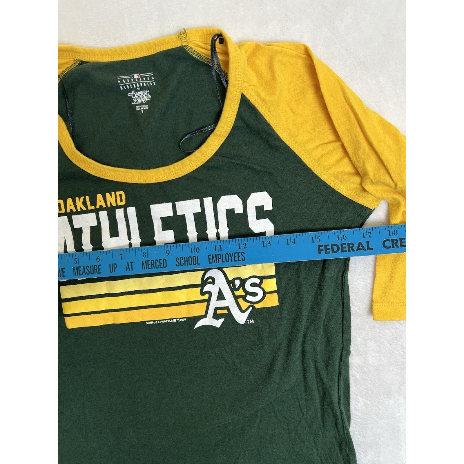 Other Oakland Athletics Women’s Raglan 3/4 Sleeve Shirt Size Small Size S / US 4 / IT 40 - 6 Thumbnail
