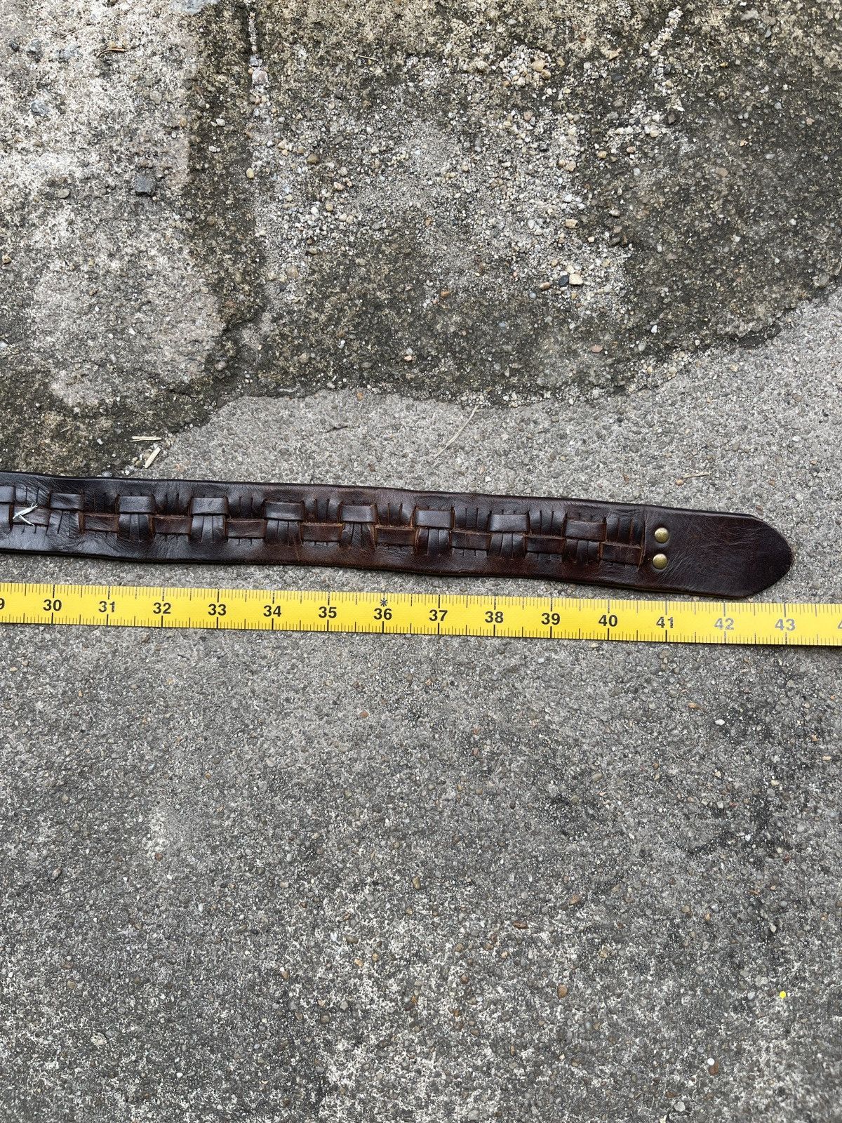 If Six Was Nine Last Drop🔥Rare🔥Buckaroo Cow Leather Belt Size ONE SIZE - 12 Thumbnail