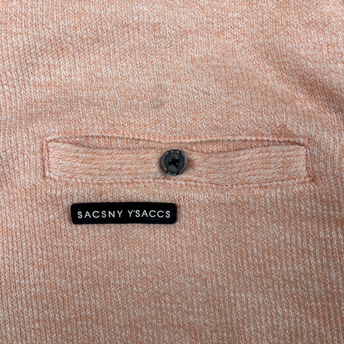 Yohji Yamamoto Sacsny Ysaccs by Yohji Yamamoto Quarter Zip Japanese Sweater Size US L / EU 52-54 / 3 - 3 Thumbnail