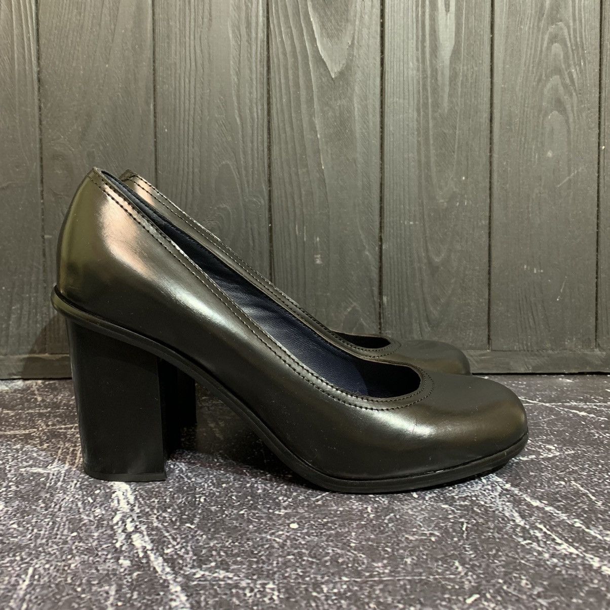 Jil Sander Jil Sander Leather Women’s Black Heels size 38.5 Size US 8.5 / IT 38.5 - 1 Thumbnail