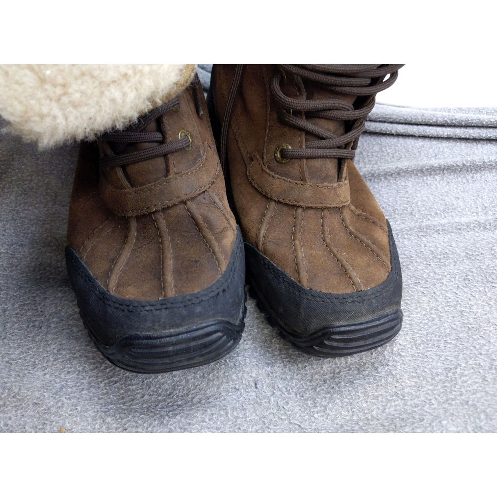 Ugg UGG Boots Womens Size 8 Brown Leather Shearling Waterproof Winter Snow Boot Size US 8 / IT 38 - 5 Thumbnail
