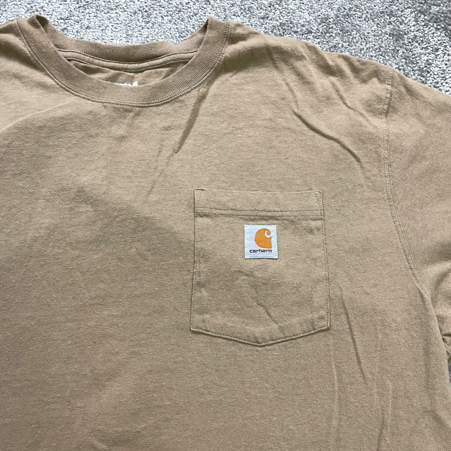 Carhartt Carhartt K87 Loose Fit T-Shirt Mens XL Brown Casual Pocket Tee Outdoor Classic Size US XL / EU 56 / 4 - 3 Thumbnail