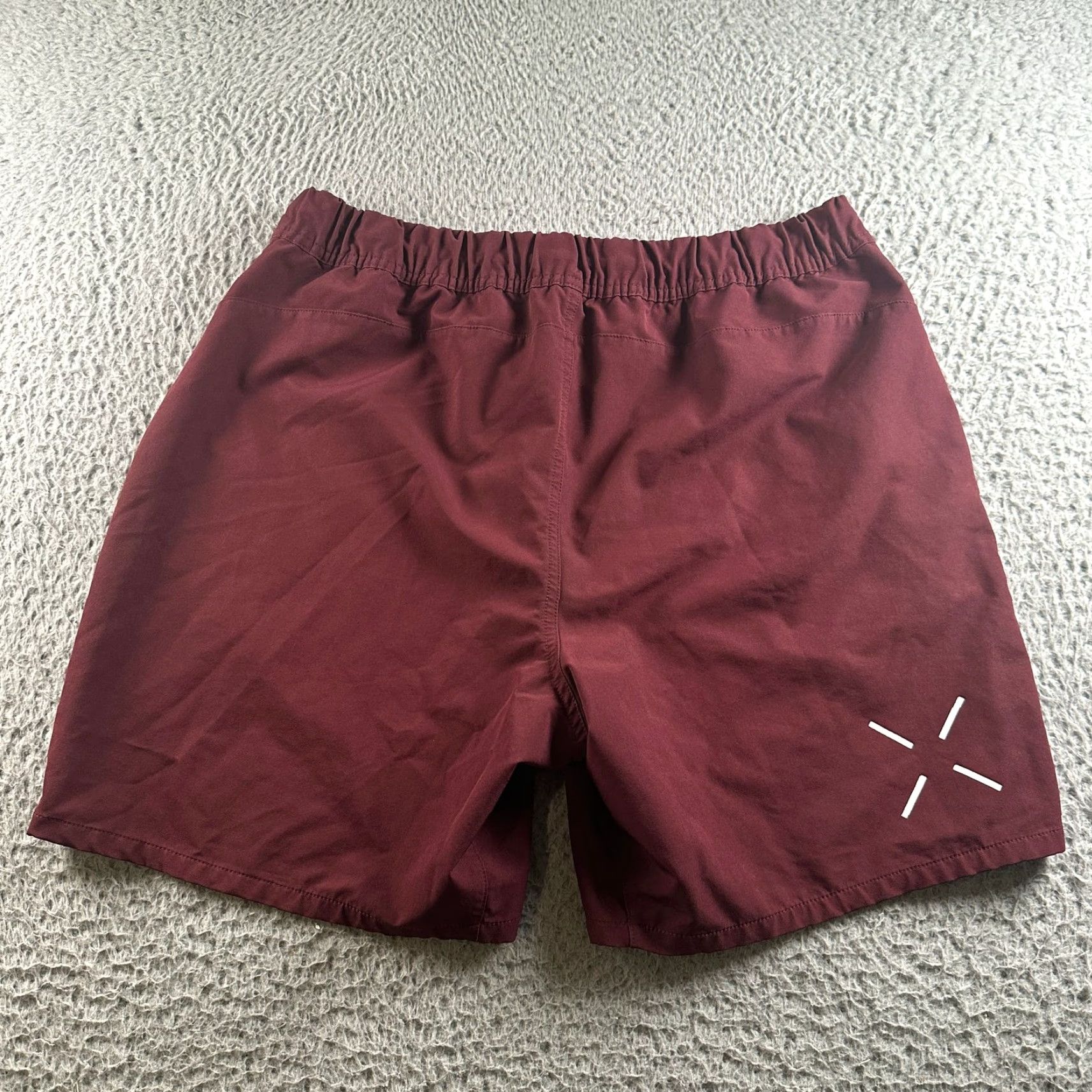 Ten Thousand Ten Thousand Foundation Shorts Mens L Burgundy Drawstring Athletic 7" Size US 33 - 7 Thumbnail