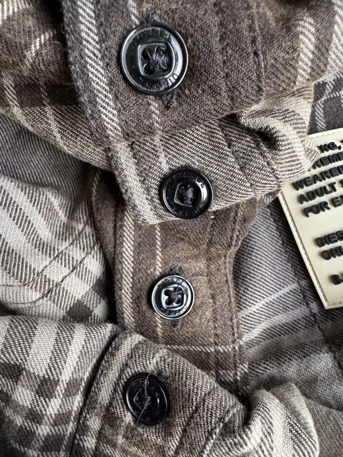Diesel VERY RARE VINTAGE SHIRT FLANNEL DIESEL DISTRESSED CHECKER Size US S / EU 44-46 / 1 - 4 Thumbnail