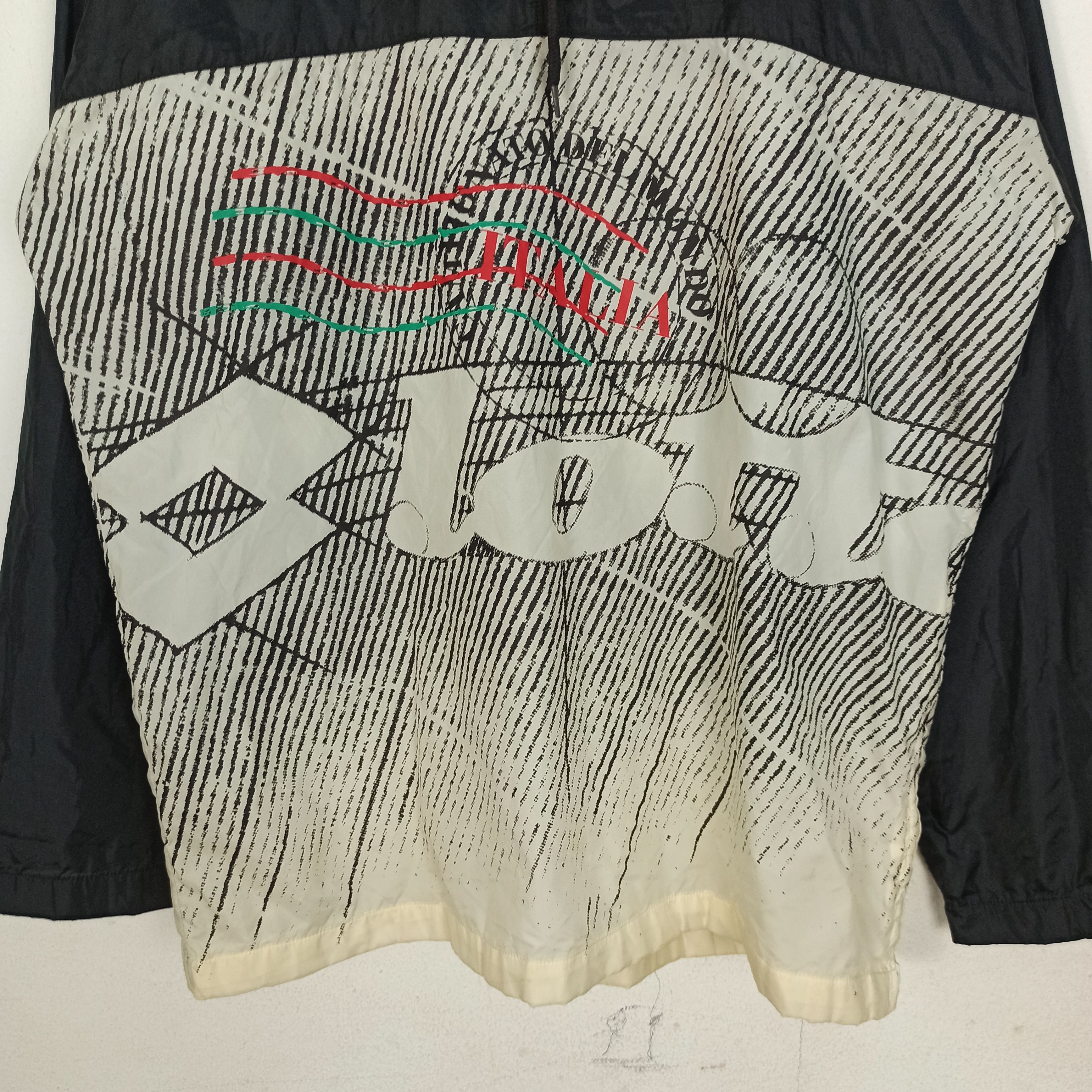 Lotto Sport Vintage Lotto Italia Nylon Windbreaker Jacket Rare Size US L / EU 52-54 / 3 - 3 Thumbnail