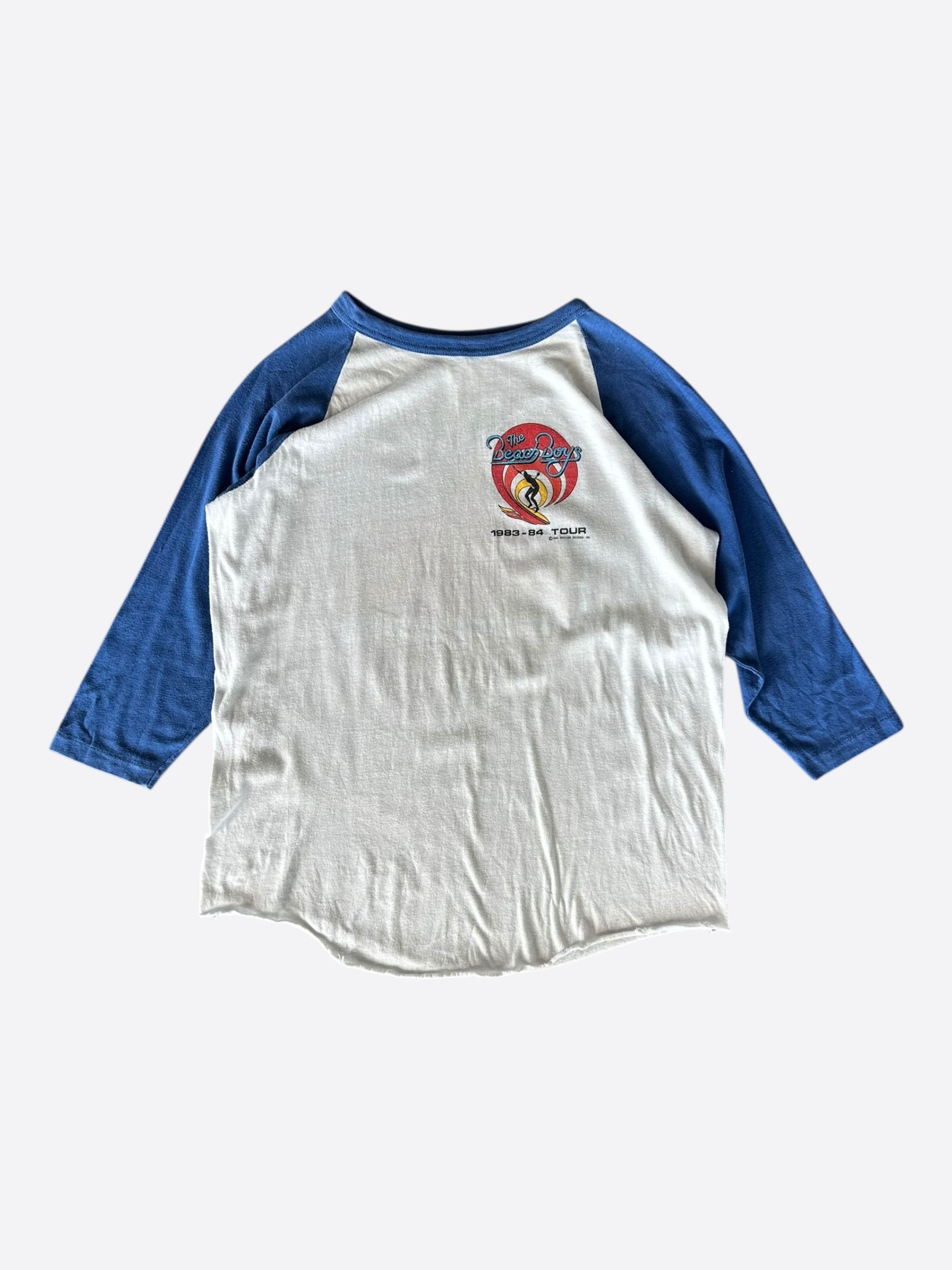 Vintage Vintage White & Blue The Beach Boys Tour Longsleeve T-Shirt Size US S / EU 44-46 / 1 - 1 Thumbnail