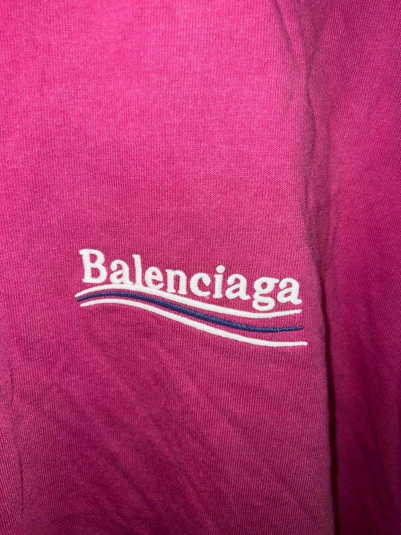 Balenciaga Balenciaga Pink cola classic Logo short sleeves Size US M / EU 48-50 / 2 - 1 Thumbnail