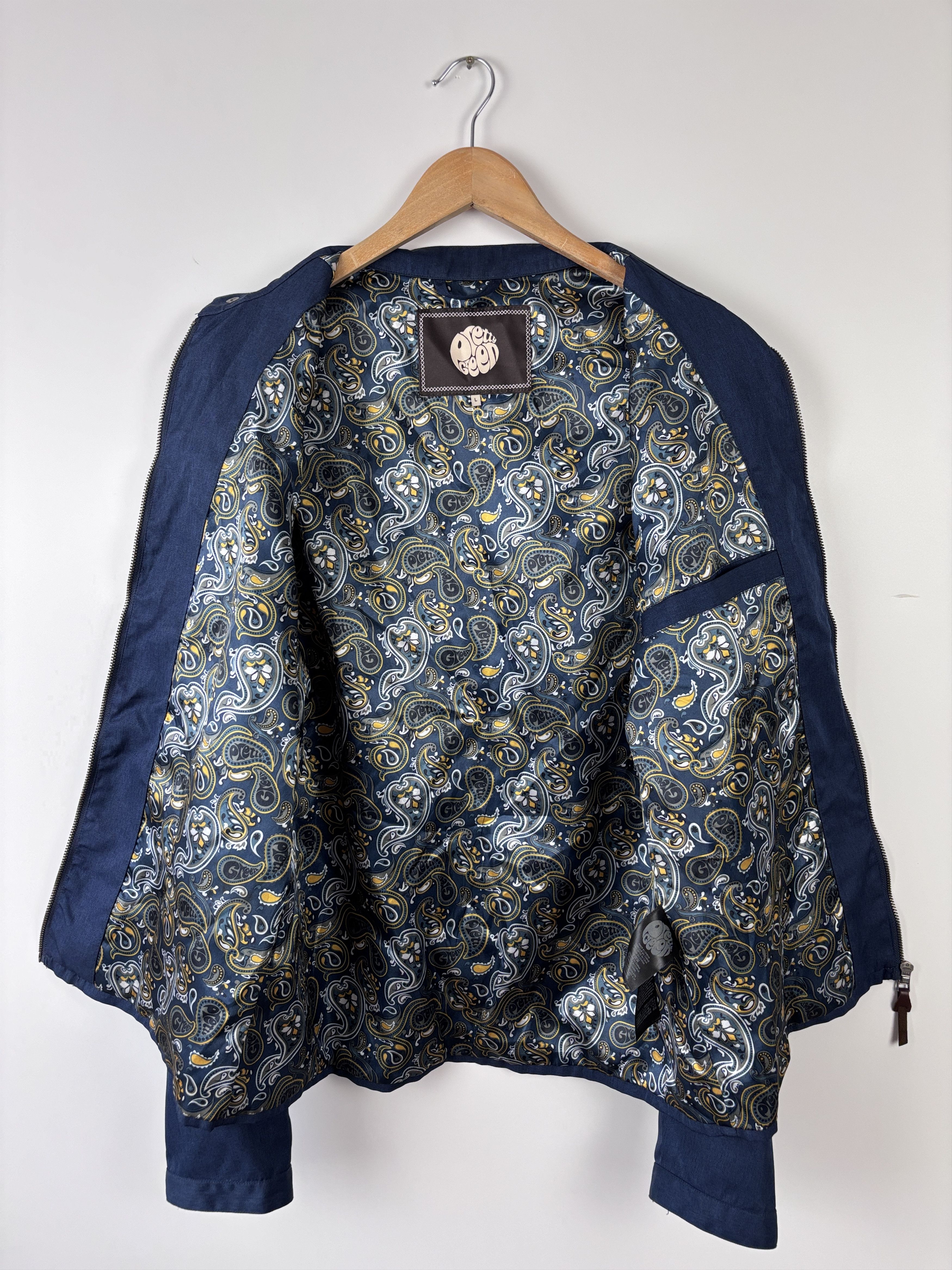 Pretty Green Pretty Green Jacket Lining Paisley All Over Print Blue L Size US L / EU 52-54 / 3 - 7 Thumbnail