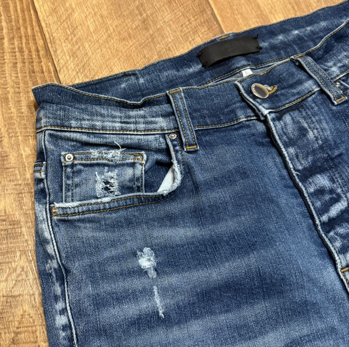 Amiri Amiri Blue Ripped Jeans Denim Pants Size US 32 / EU 48 - 5 Thumbnail
