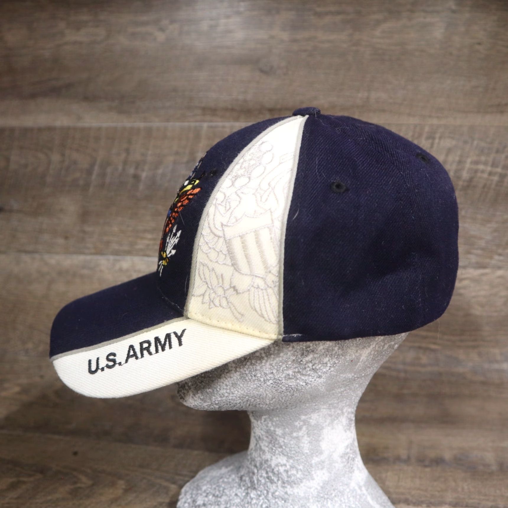 Vintage VINTAGE US Army Hat Ball Cap Unisex Adjustable Adult Blue Army Theme 90s Mens Womens Boys Girls Size ONE SIZE - 4 Thumbnail