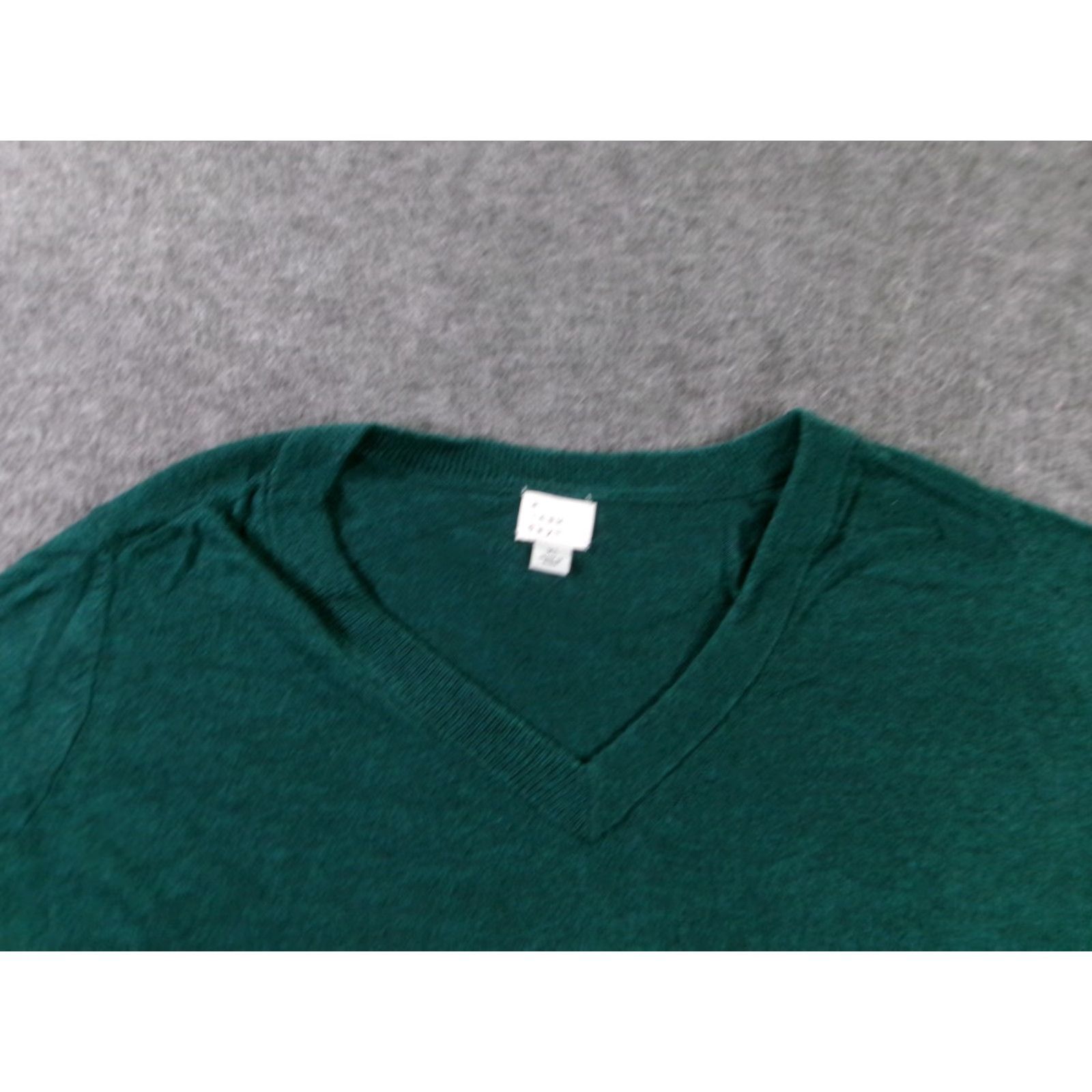 Vintage A New Day Sweater Women XL Green V-Neck Pullover Knit 90s Classic Preppy Casual/Lounge Day Size XL / US 12-14 / IT 48-50 - 2 Thumbnail