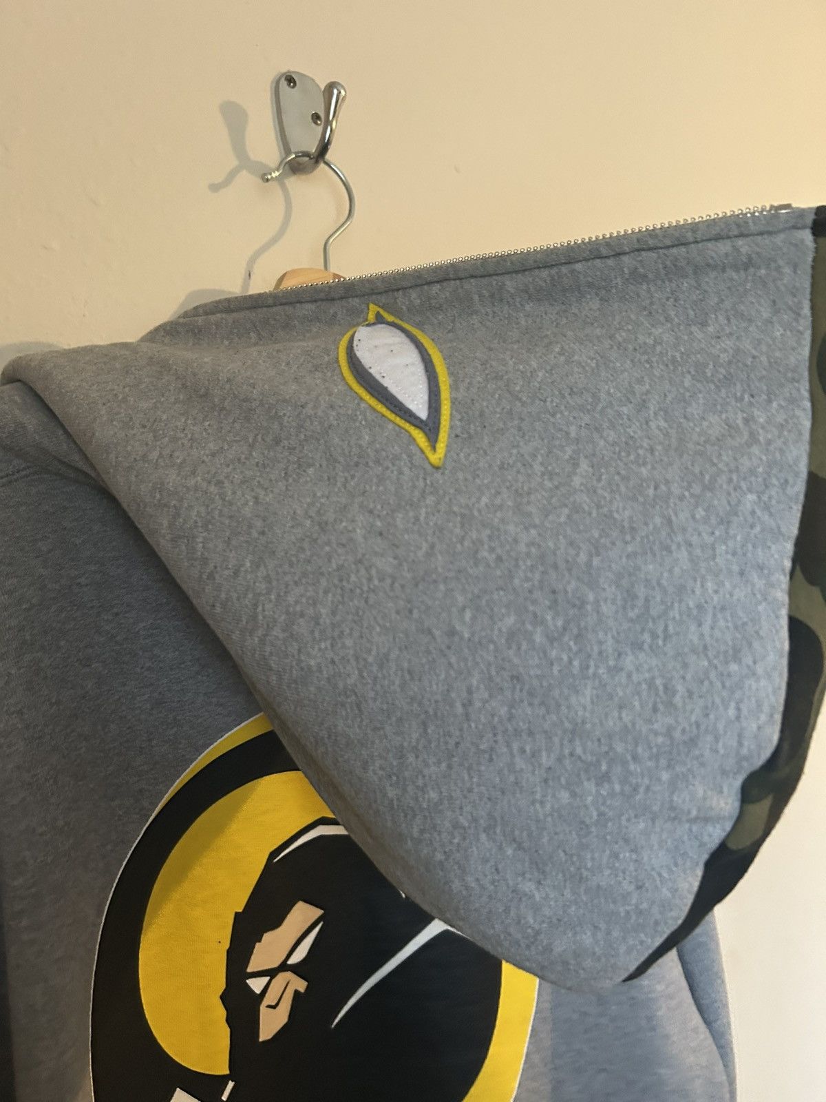 Bape Bape Shadow Grey Full Zip Hoodie Size US S / EU 44-46 / 1 - 11 Thumbnail