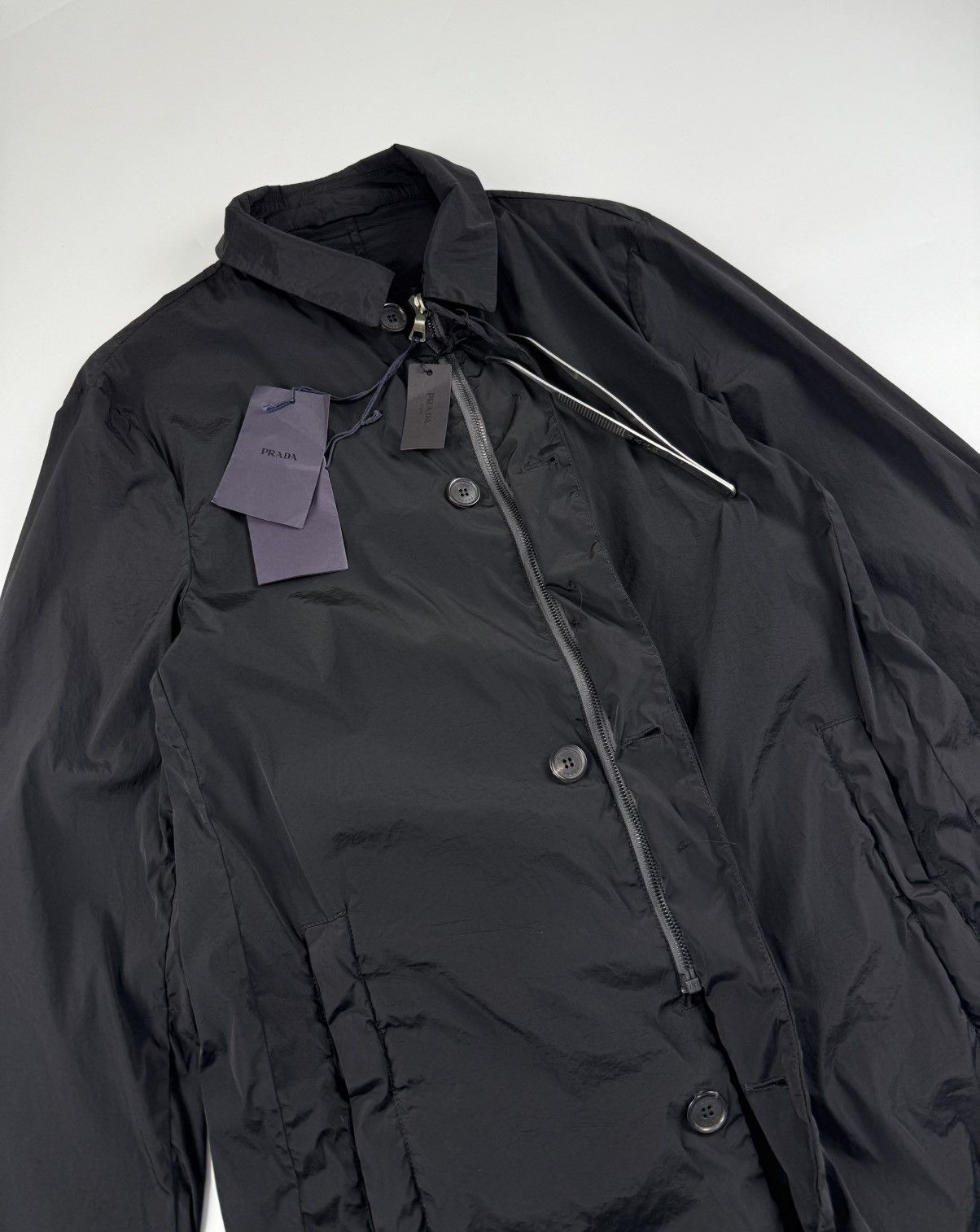 Prada Prada Signature Nylon Coat Almost New with Tag Size US M / EU 48-50 / 2 - 8 Thumbnail
