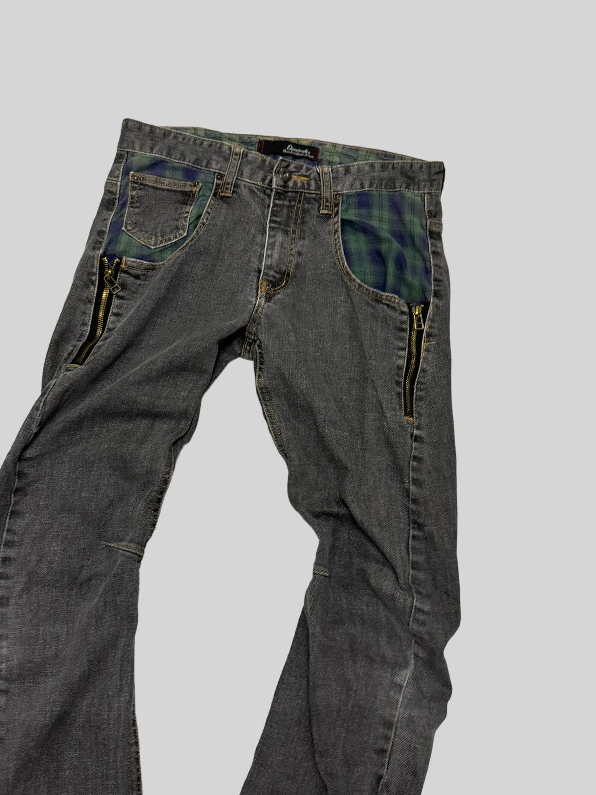 If Six Was Nine × Japanese Brand DOMINATE HANDCRAFTED ZIPPER J-CURVE JEANS Size US 29 - 5 Thumbnail
