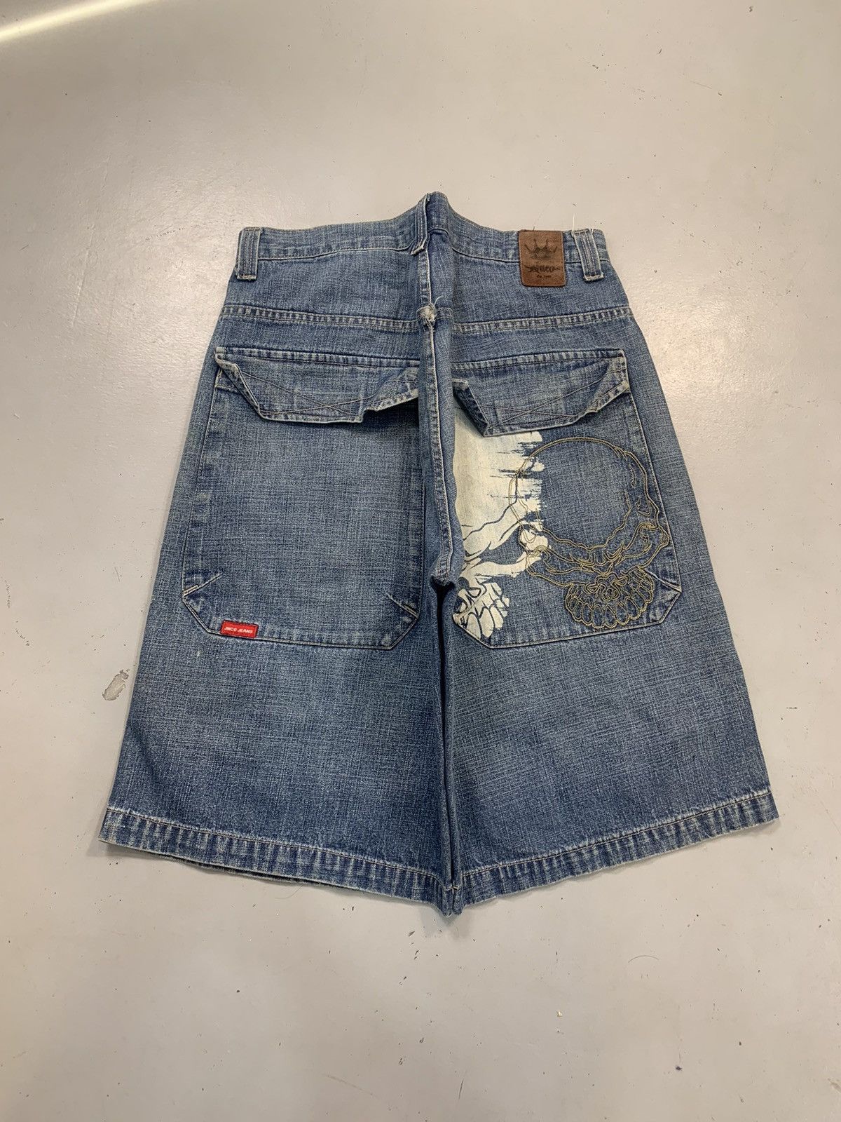 Vintage Vintage jnco skull baggy jort Size US 36 / EU 52 - 1 Thumbnail