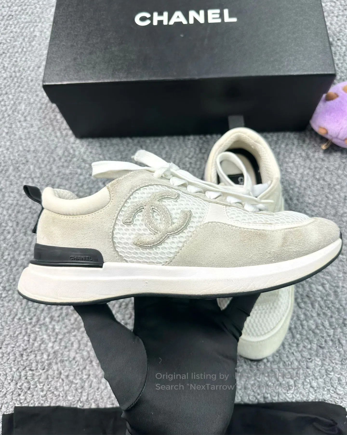 Chanel Chanel Panda Net Suede Sports Shoes| Size US 5 / EU 37 - 3 Thumbnail