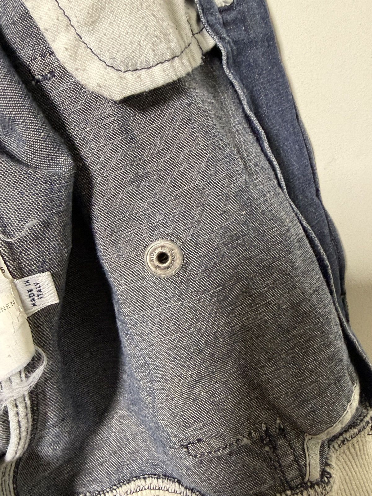 Giorgio Armani armani denim cotton/linen bomber jacket Size US L / EU 52-54 / 3 - 10 Thumbnail