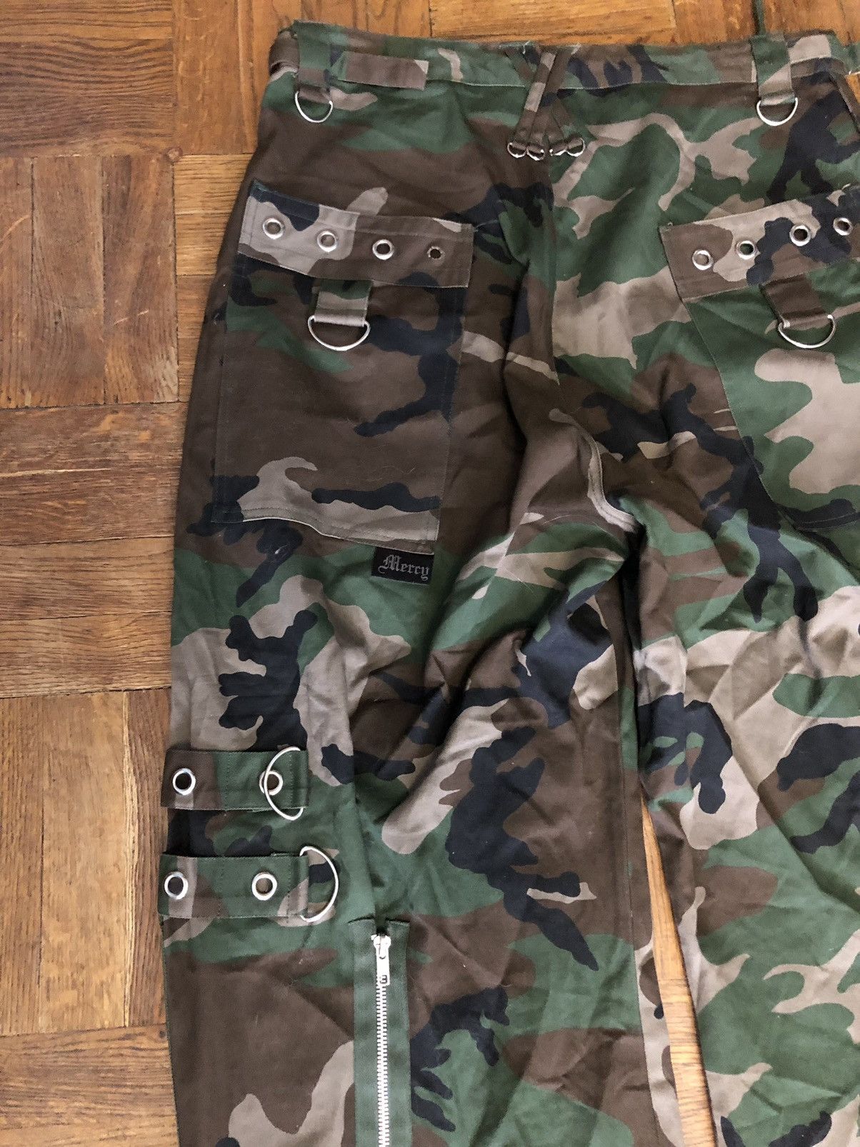 Vintage MERCY Japan Parachute Bondage Crago pants