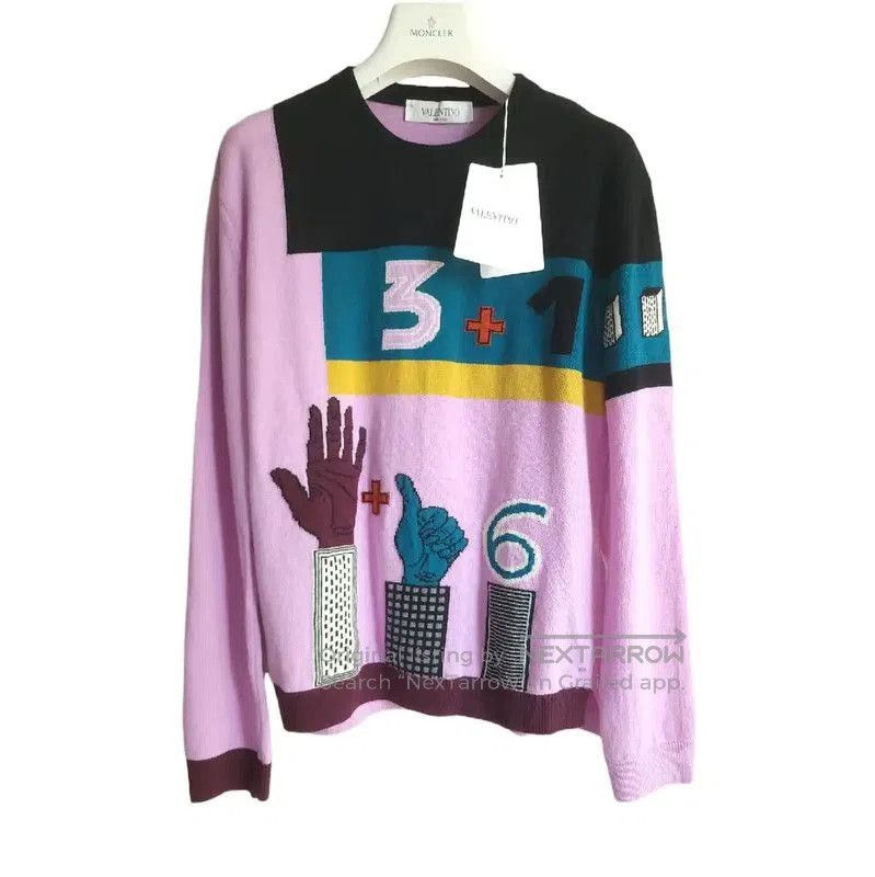 Valentino Valentino Color Block Wool Sweater for Women . Size M / US 6-8 / IT 42-44 - 1 Thumbnail