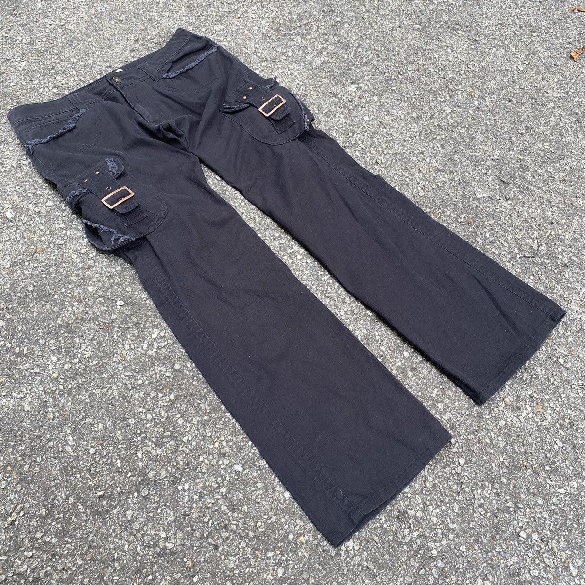 Hysteric Glamour Flare Cargo Pants Boot Cut Jeans LGB Multi Pocket Size US 32 / EU 48 - 3 Thumbnail