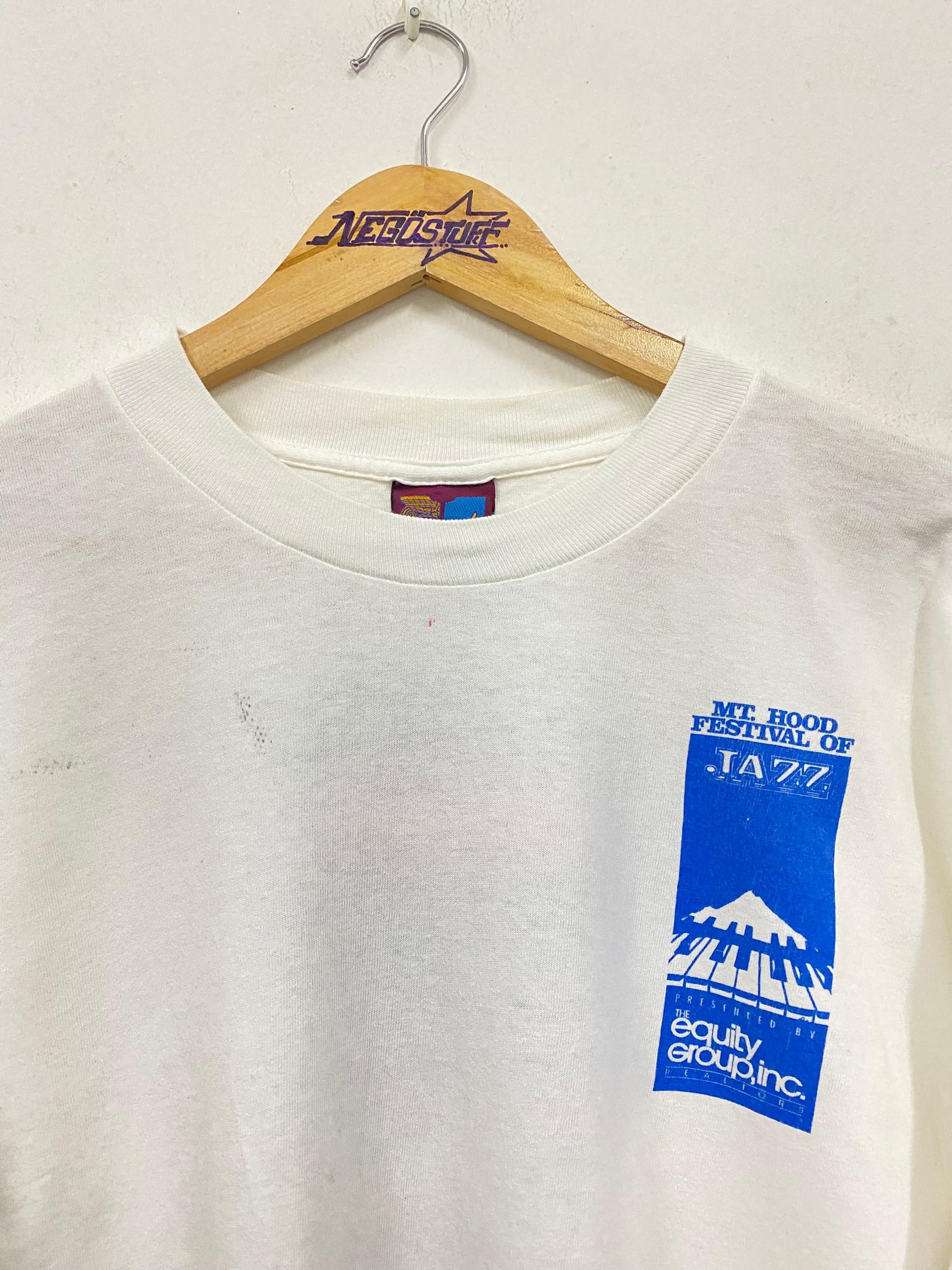 Vintage Vintage 1995 MT Hood Jazz single stich tee miles davis Size US L / EU 52-54 / 3 - 5 Thumbnail