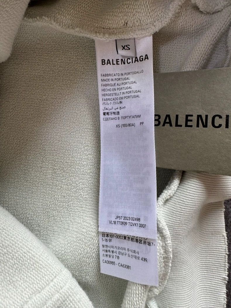 Balenciaga Balenciaga Tattoo Print Hoodie with Drawstring-2505 Size US XS / EU 42 / 0 - 4 Thumbnail